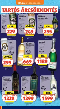 FÉLÉDES FEHÉRBOR, 0,75 l/üveg - amely érvényes a következő dátumtól: 03.05.2026 | Oldal: 88
