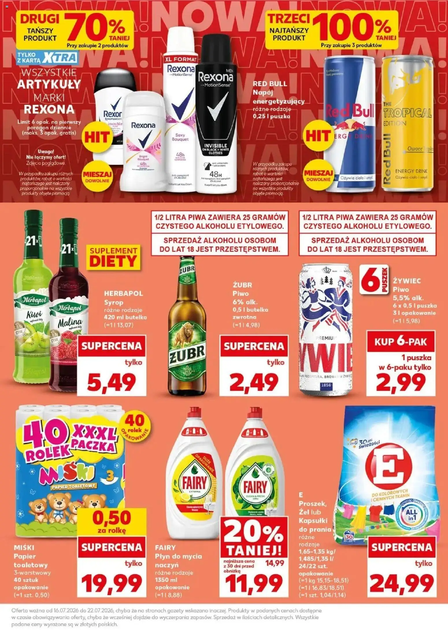 Kaufland gazetka - Mocny start od 20.07.2026 | Strona: 9 | Produkty: Gazety, Kiwi, Detergent, Owoce