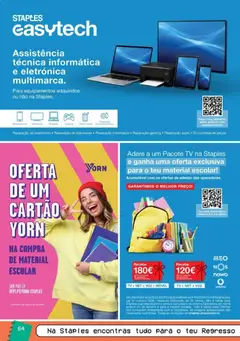 Pré-visualização Staples Regresso às Aulas 2026 válido de 17/08/2026 | Página: 64 | Produtos: Audio