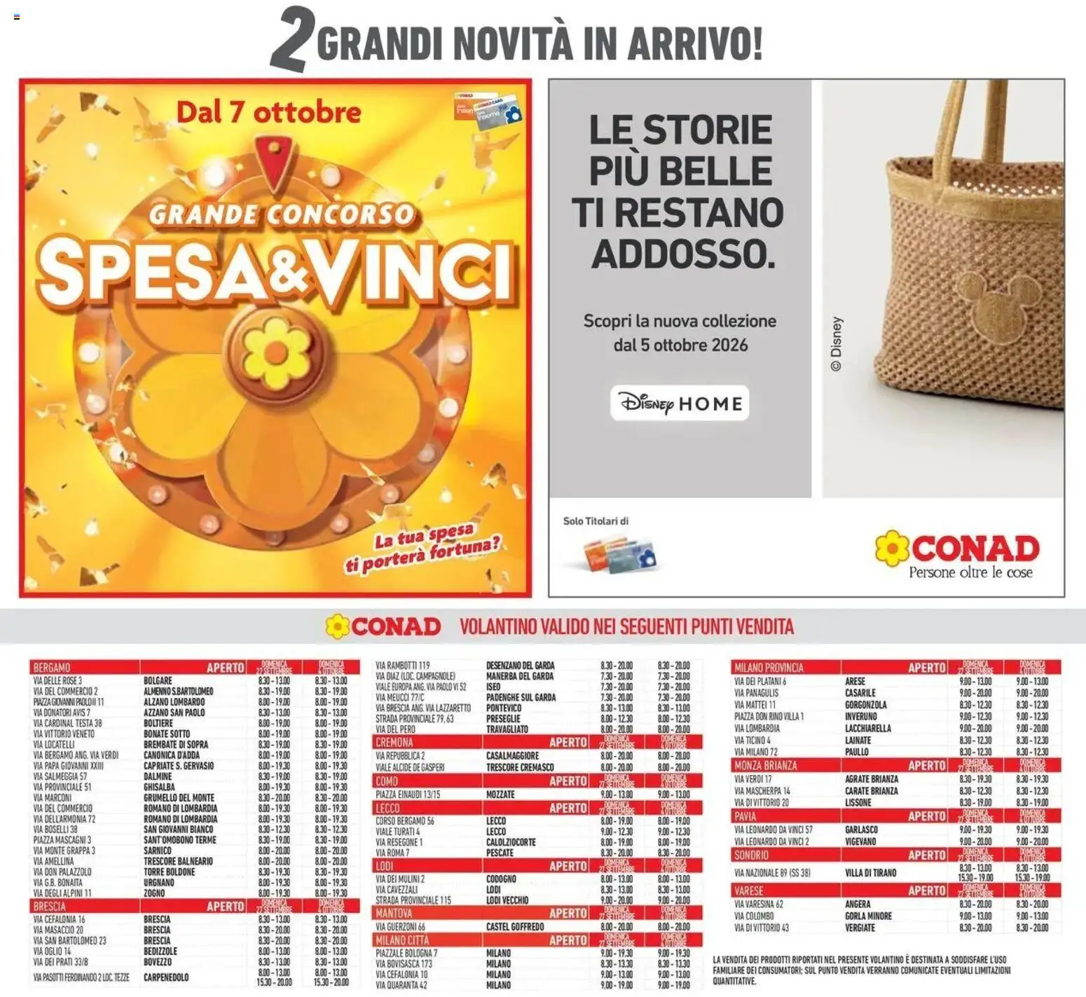 Volantino Conad dal 23/09/2026 > Anteprima | Pagina: 44 | Prodotti: Gorgonzola, Grappa