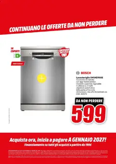 Anteprima del volantino Media World volantino valido a partire dal 23/06/2026 | Pagina: 68 | Prodotti: Lavastoviglie
