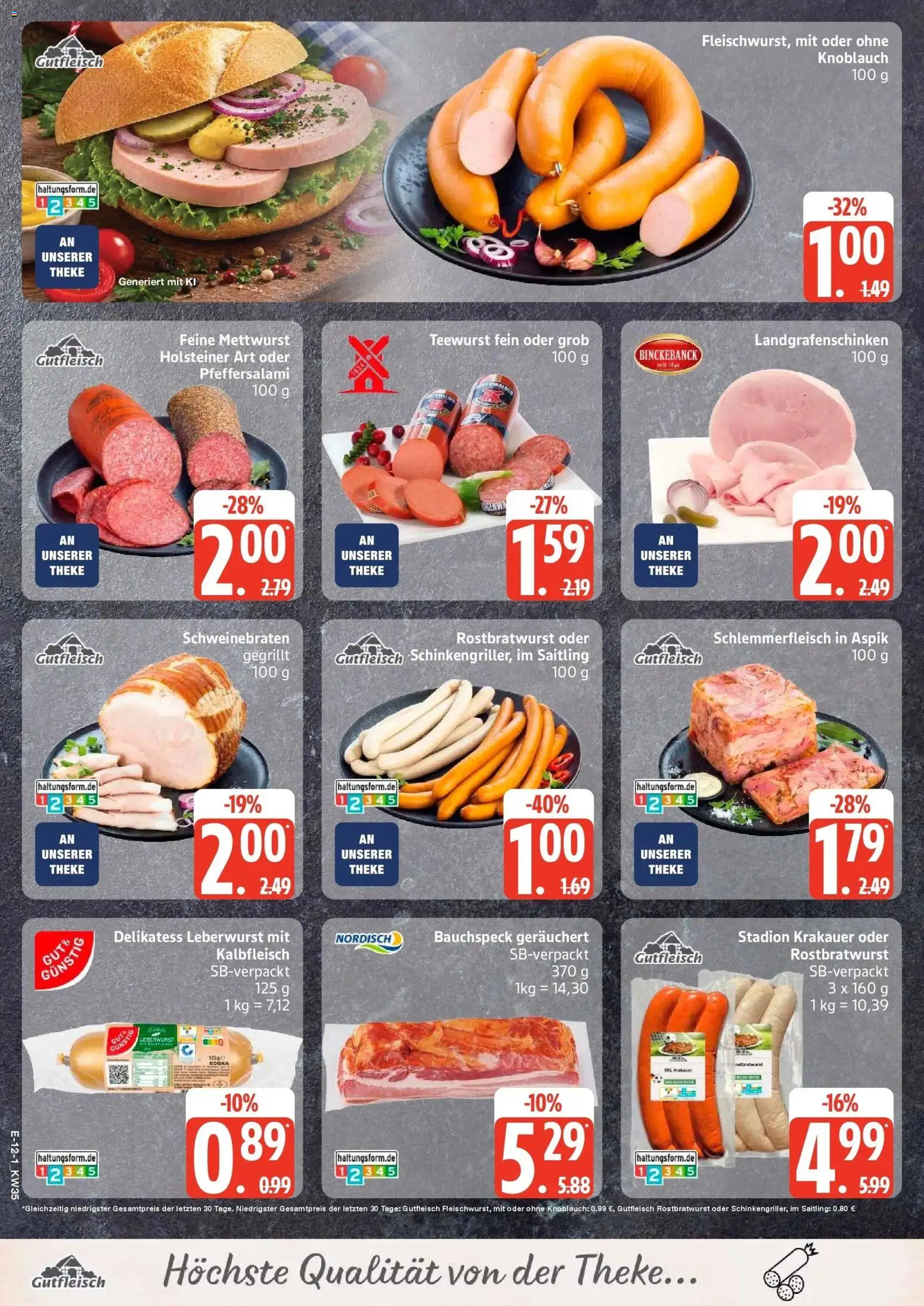 Edeka Prospekt Hamburg (ab 24.08.2026) » Angebote Online | Seite: 14 | Produkte: Theke, Knoblauch