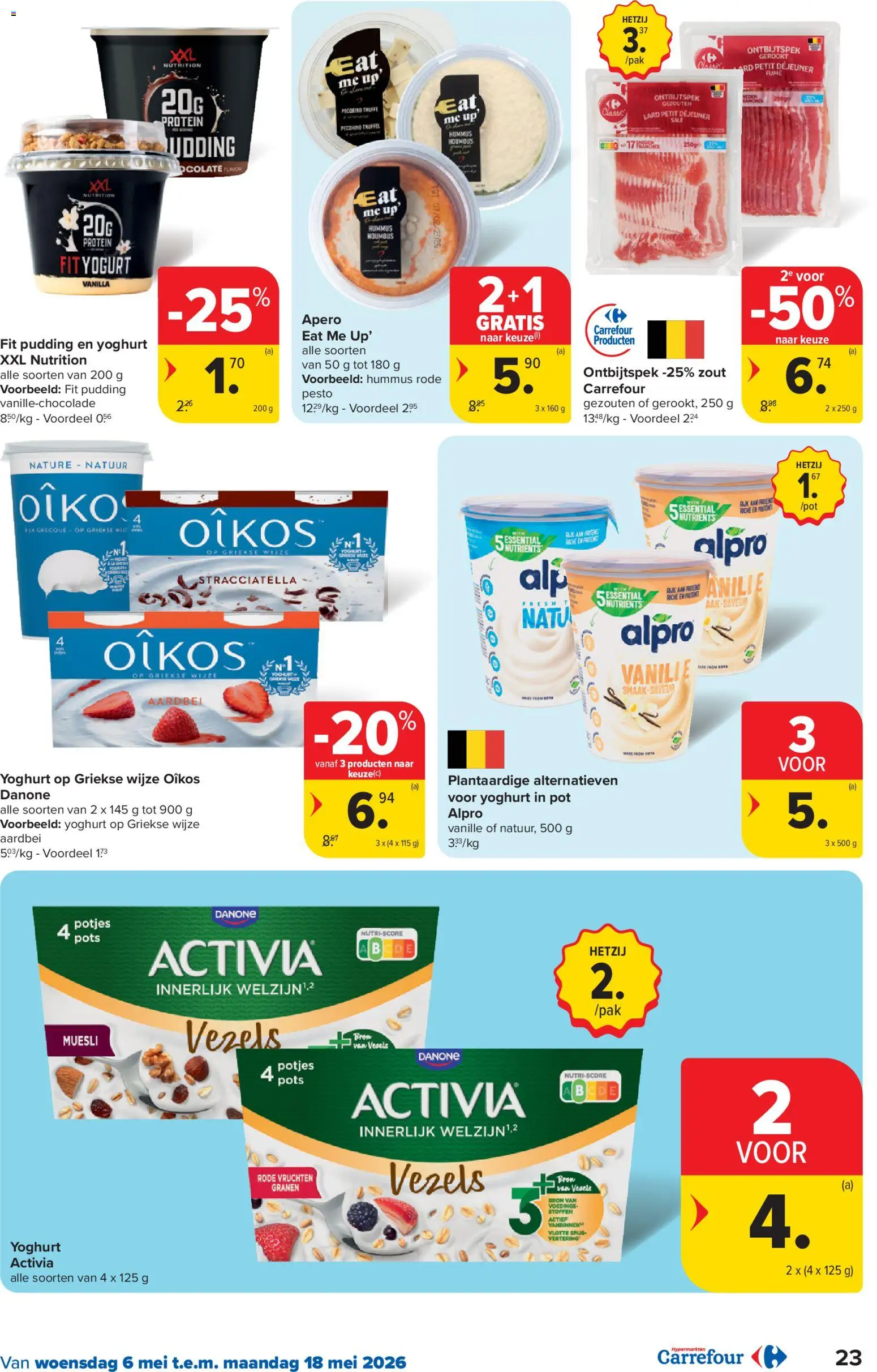 {H1} | Pagina: 23 | Producten: Muesli, Aardbei, Pot, Yoghurt