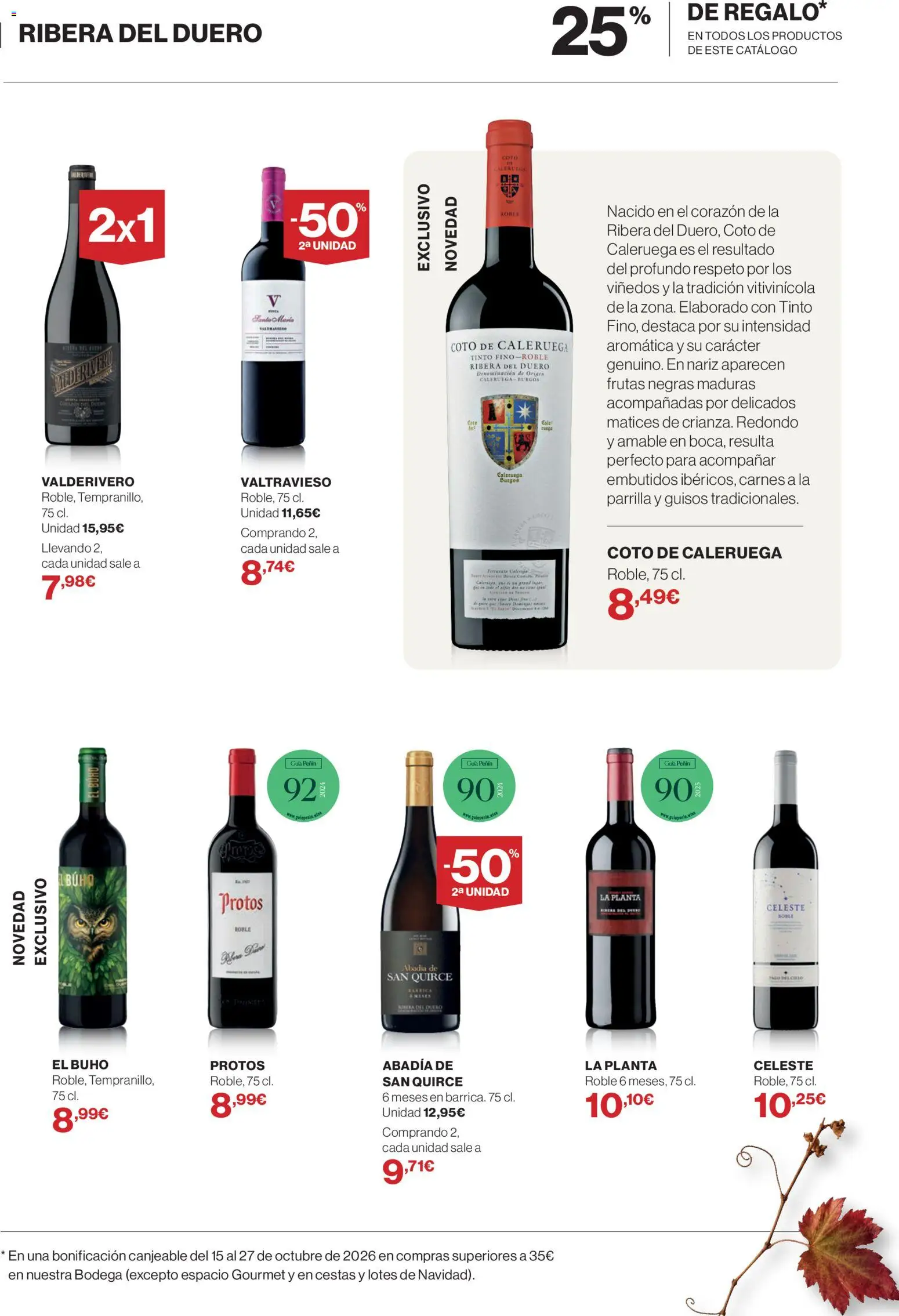 El Corte Inglés Bodega │ válido desde el 01/10/2026 | Página: 11 | Productos: Embutidos, Parrilla