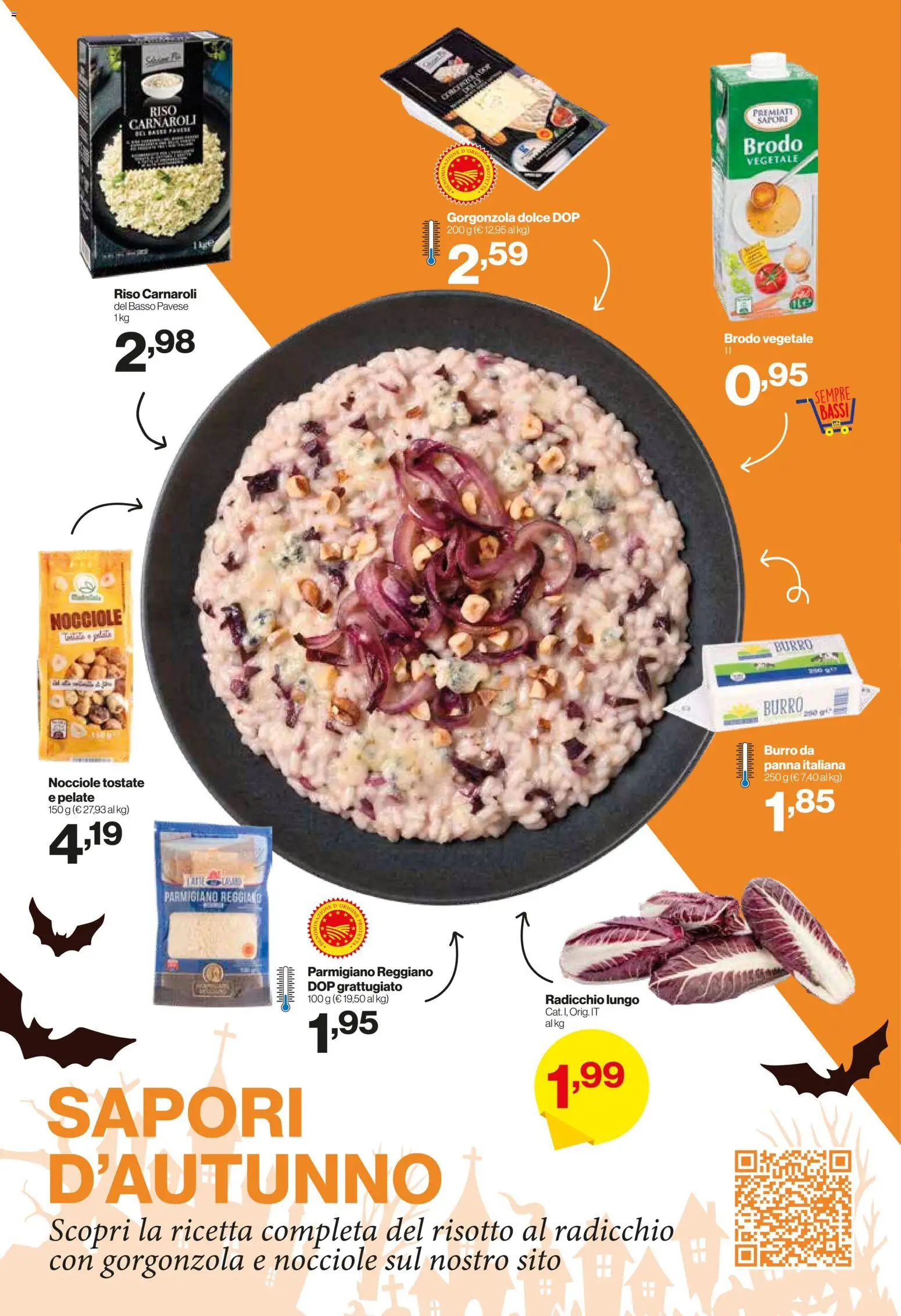 Volantino IN's del 07/10/2026 | Pagina: 8 | Prodotti: Brodo, Reggiano parmigiano, Basso, Gorgonzola