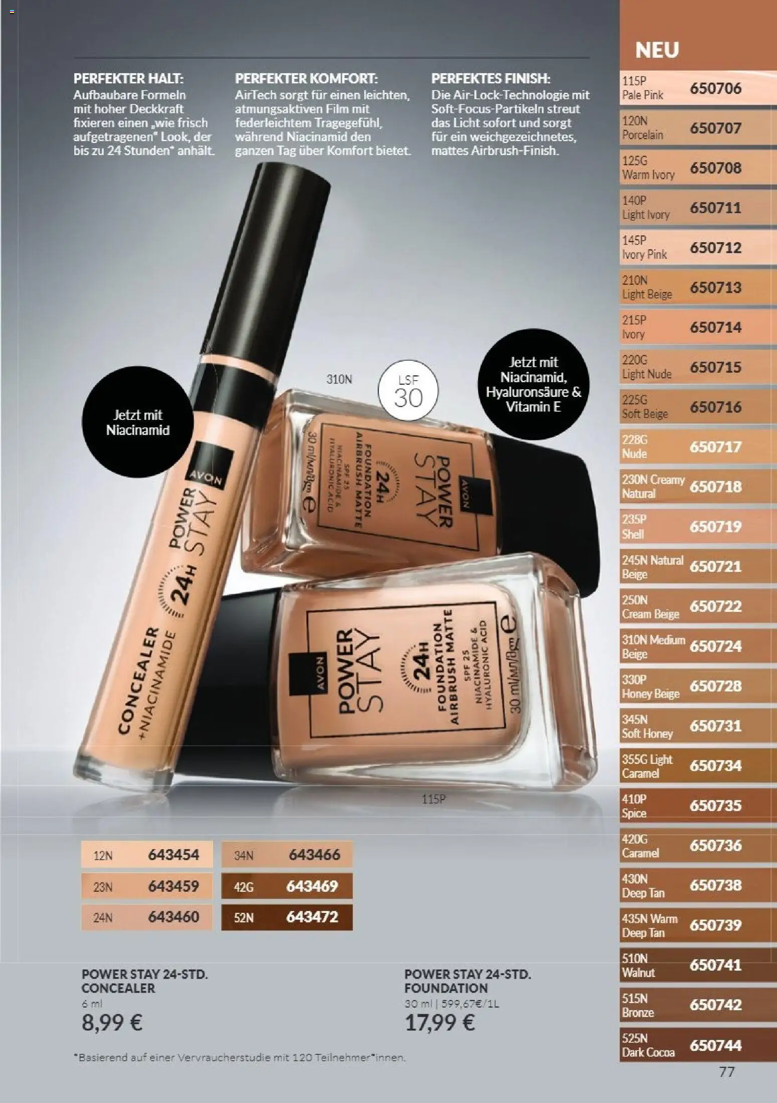 Avon Black Friday – gültig ab 01.11.2026 | Seite: 77 | Produkte: Concealer, Finish, Foundation