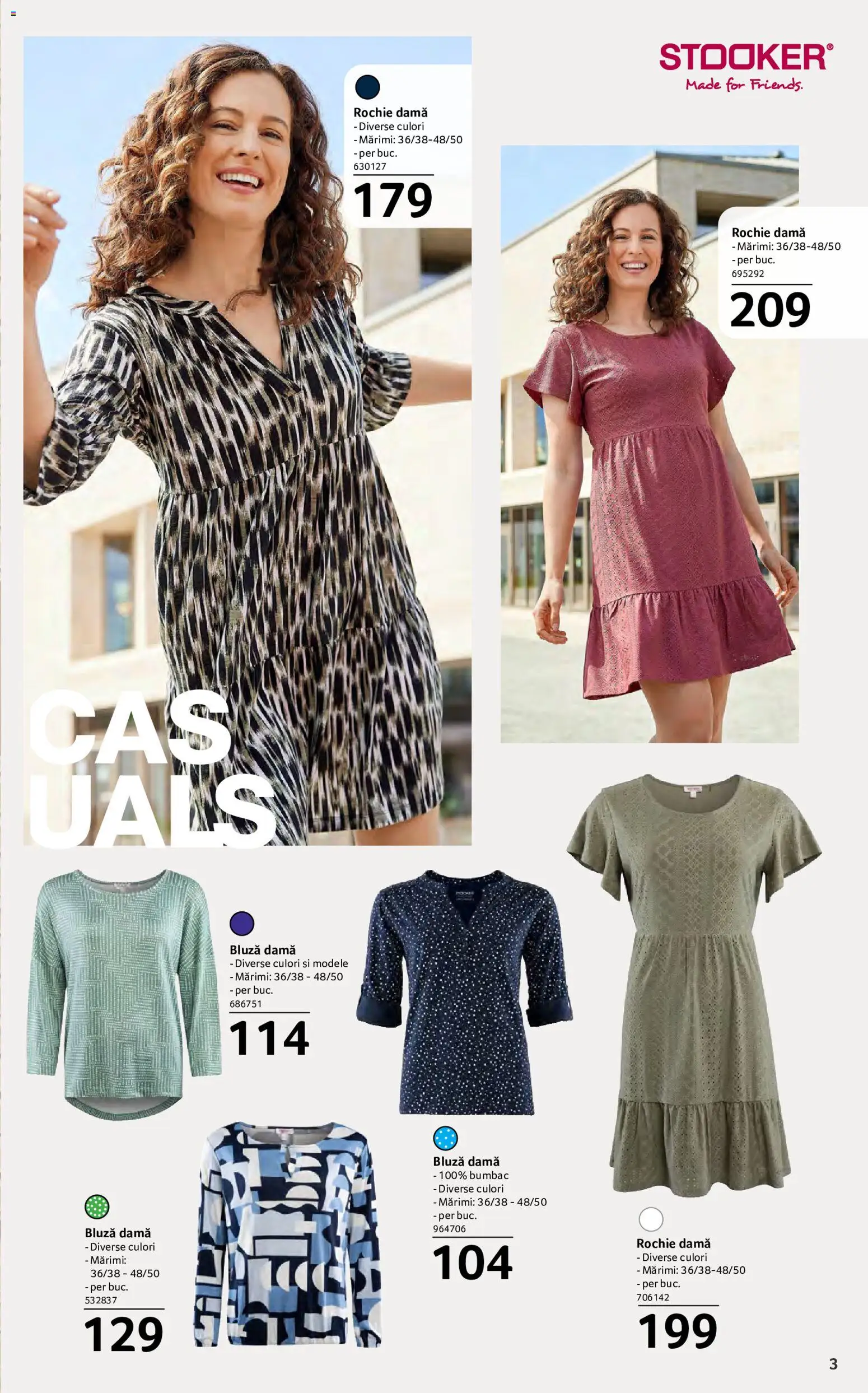 Noul catalog Selgros – valabil de la 15.05.2026 | Pagină: 3 | Produse: Rochie, Bluză