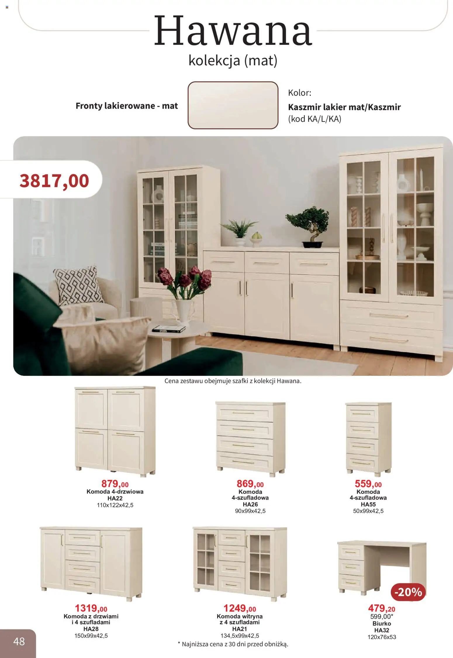 Bodzio Katalog od 01.08.2026 | Strona: 48 | Produkty: Komoda, Biurko, Witryna
