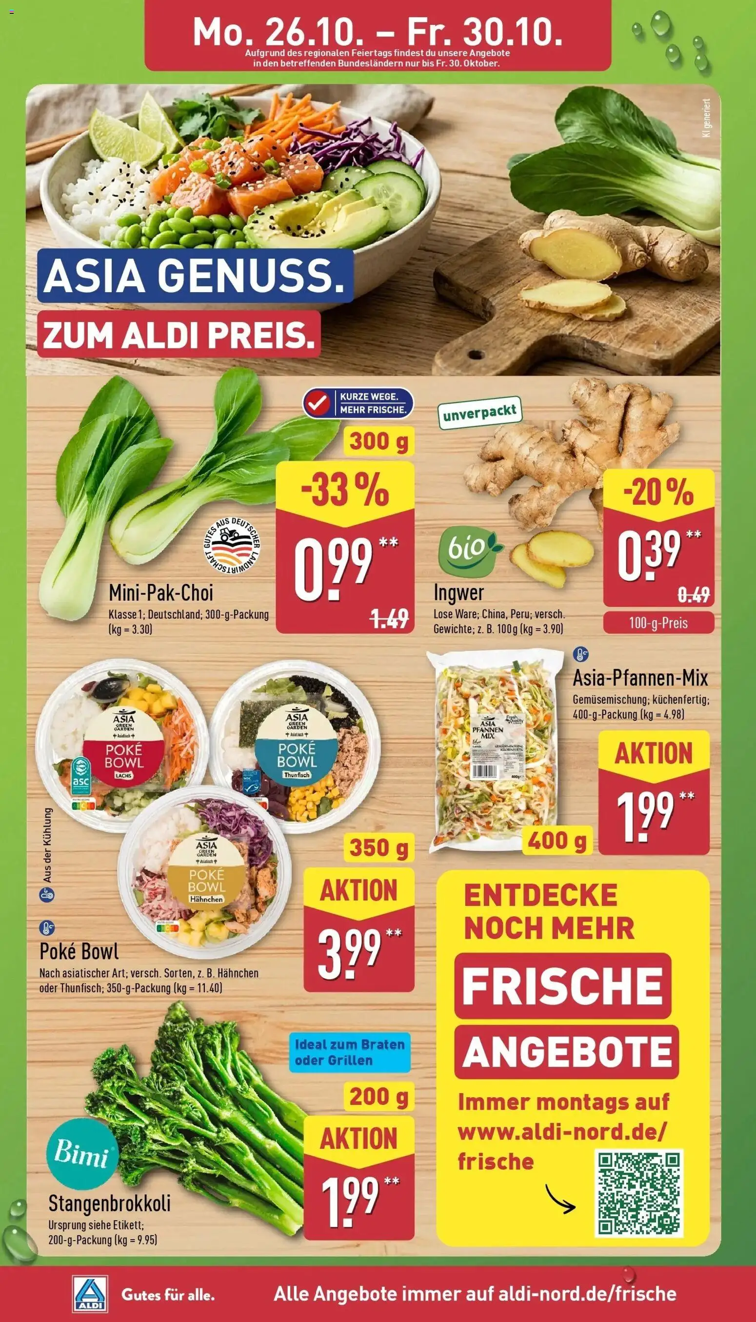Aldi Aktueller Prospekt (ab 26.10.2026) » Angebote Online | Seite: 2 | Produkte: Hahnchen, Thunfisch, Lachs