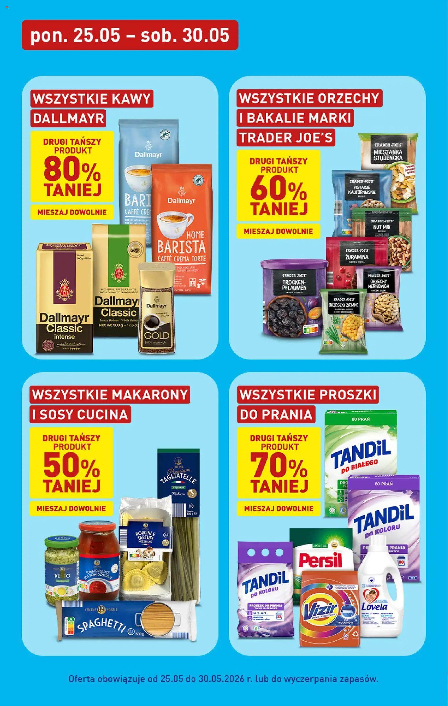 Aldi gazetka - Oferta weekendowa od 28.05.2026 | Strona: 15 | Produkty: Persil, Orzeszki ziemne, Makarony, Proszek do prania