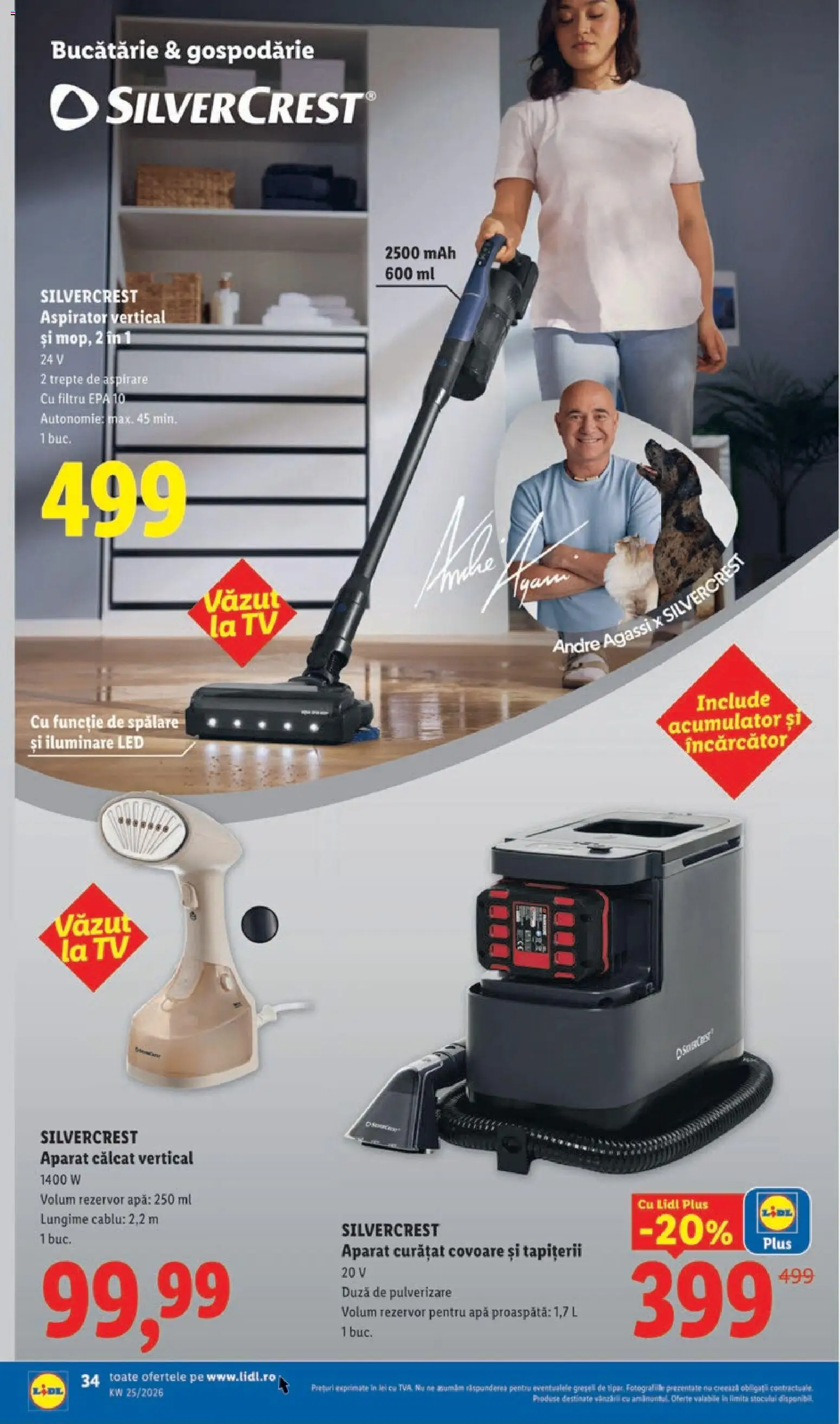 Noul catalog Lidl – valabil de la 15.06.2026 | Pagină: 34 | Produse: Încărcător, Cablu, Babak, Apă