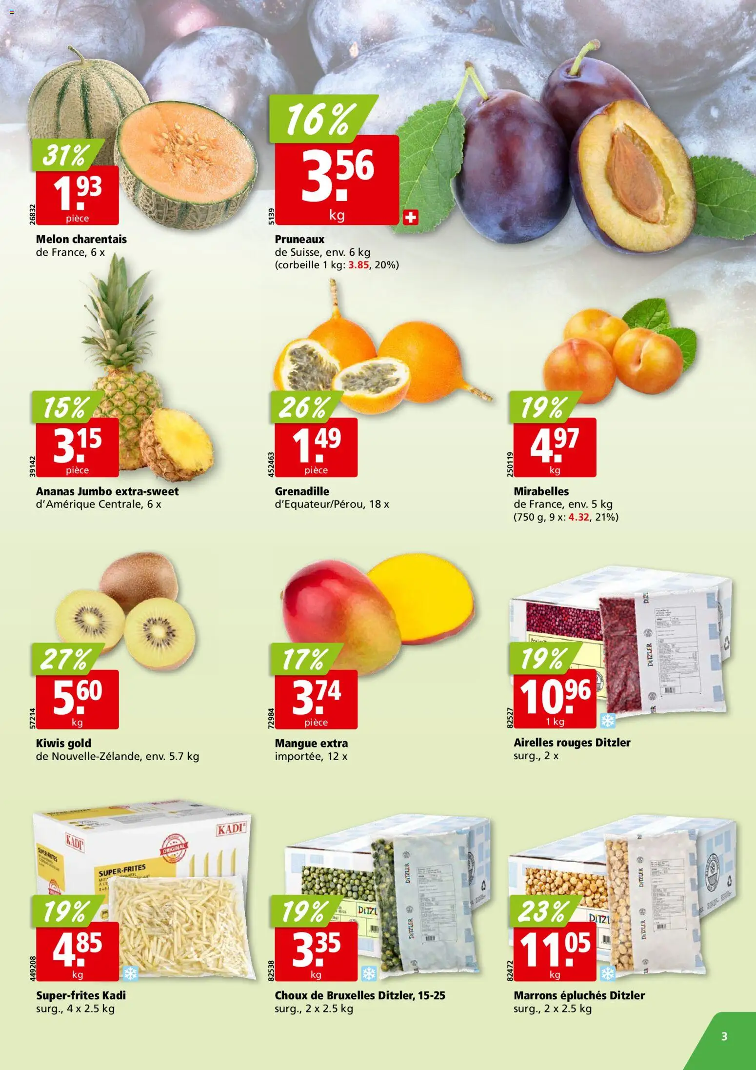 Aligro aktionen Chavannes, Matran, Genève, Sion – gültig ab 17.08.2026 | Seite: 3 | Produkte: Ananas