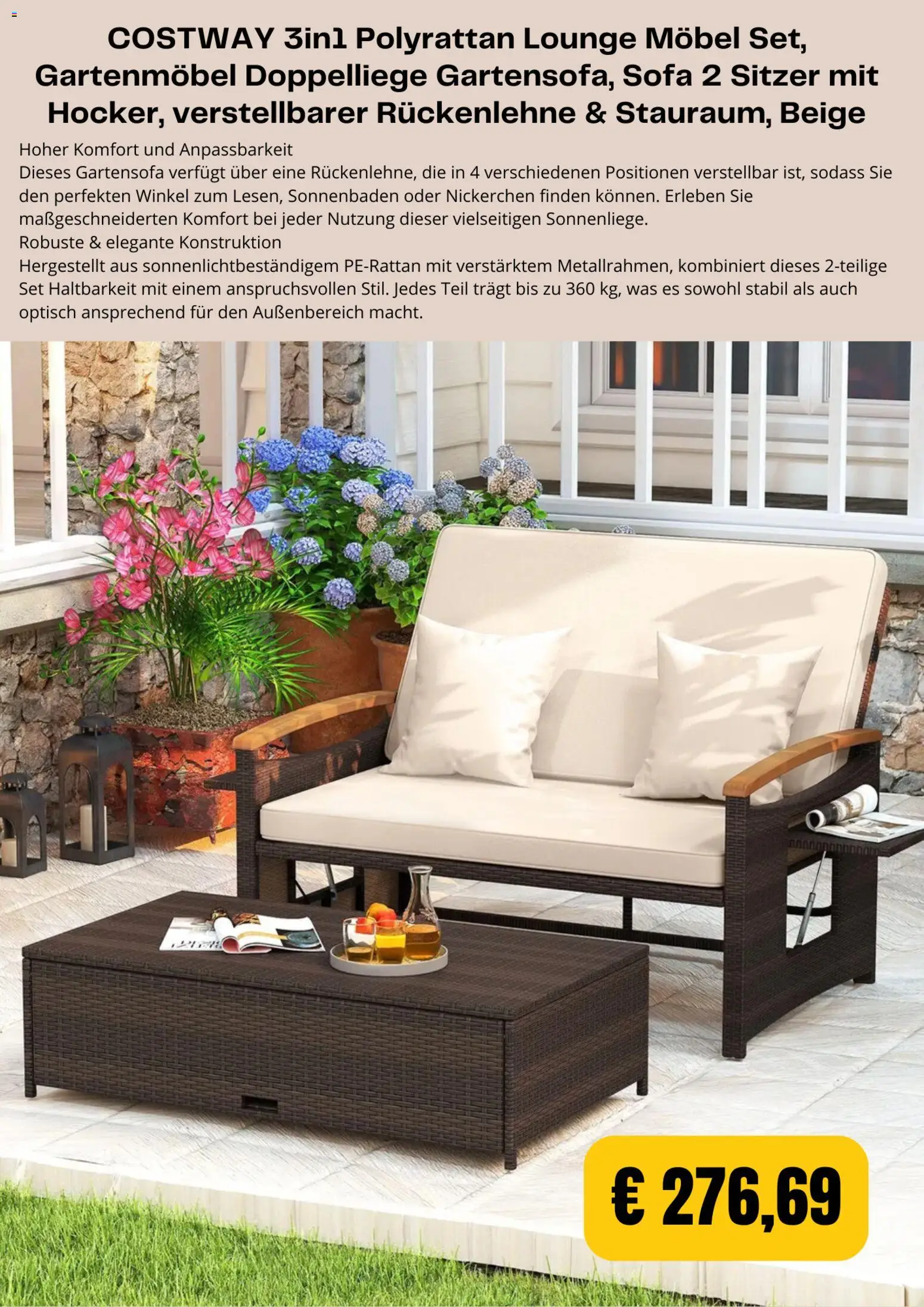 Kaufland Flugblatt gültig ab 20.07.2026 | Seite: 3 | Produkte: Sofa, Gartenmöbel