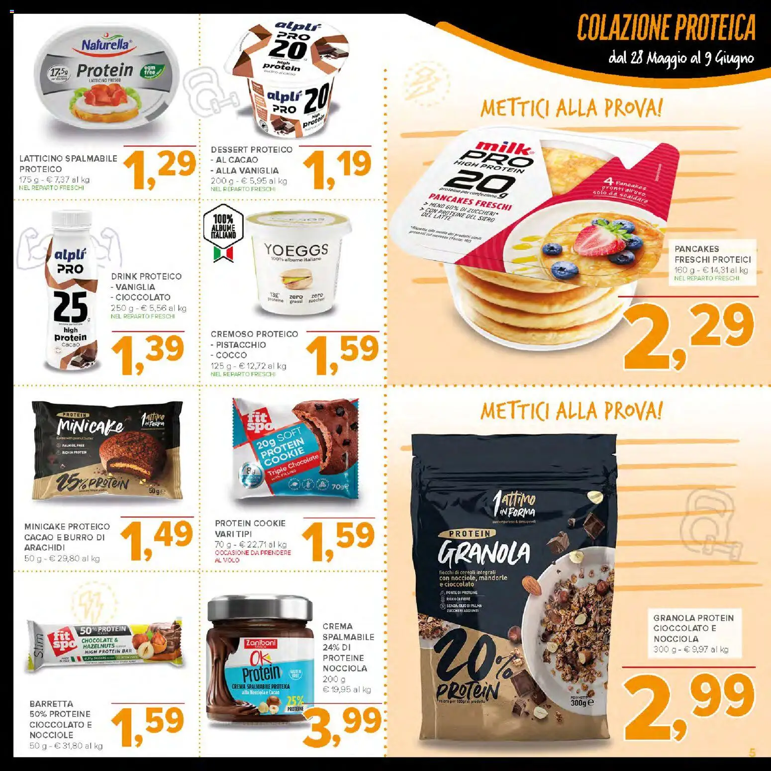 Volantino Todis del 28.05.2026 | Pagina: 5 | Prodotti: Fiocchi, Olio, Arachidi, Cacao