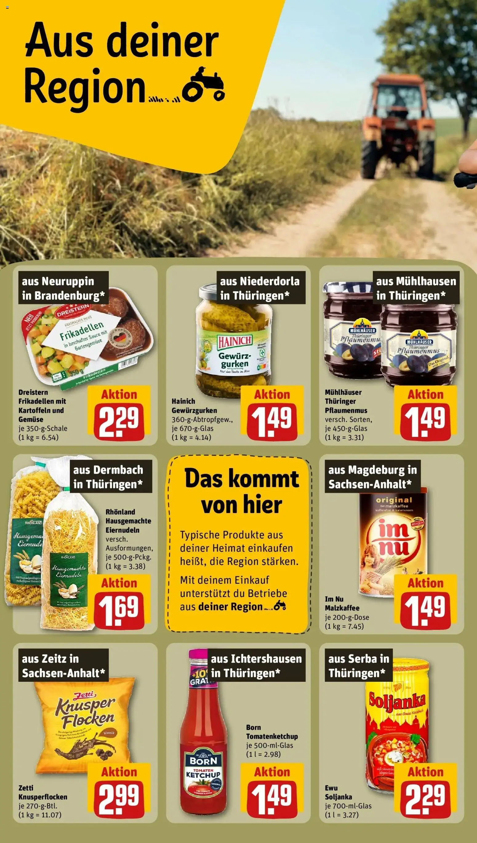 REWE Prospekt ab 24.08.2026 zum Blättern » Angebote | Seite: 24 | Produkte: Kartoffeln, Ketchup, Gurken, Flocken