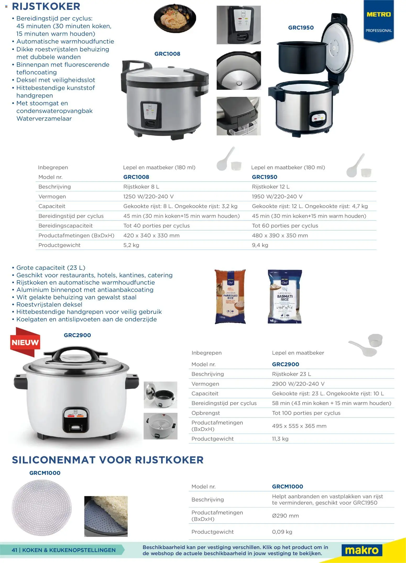 {H1} | Pagina: 41 | Producten: Rijst, Kan, Behuizing, Rijstkoker