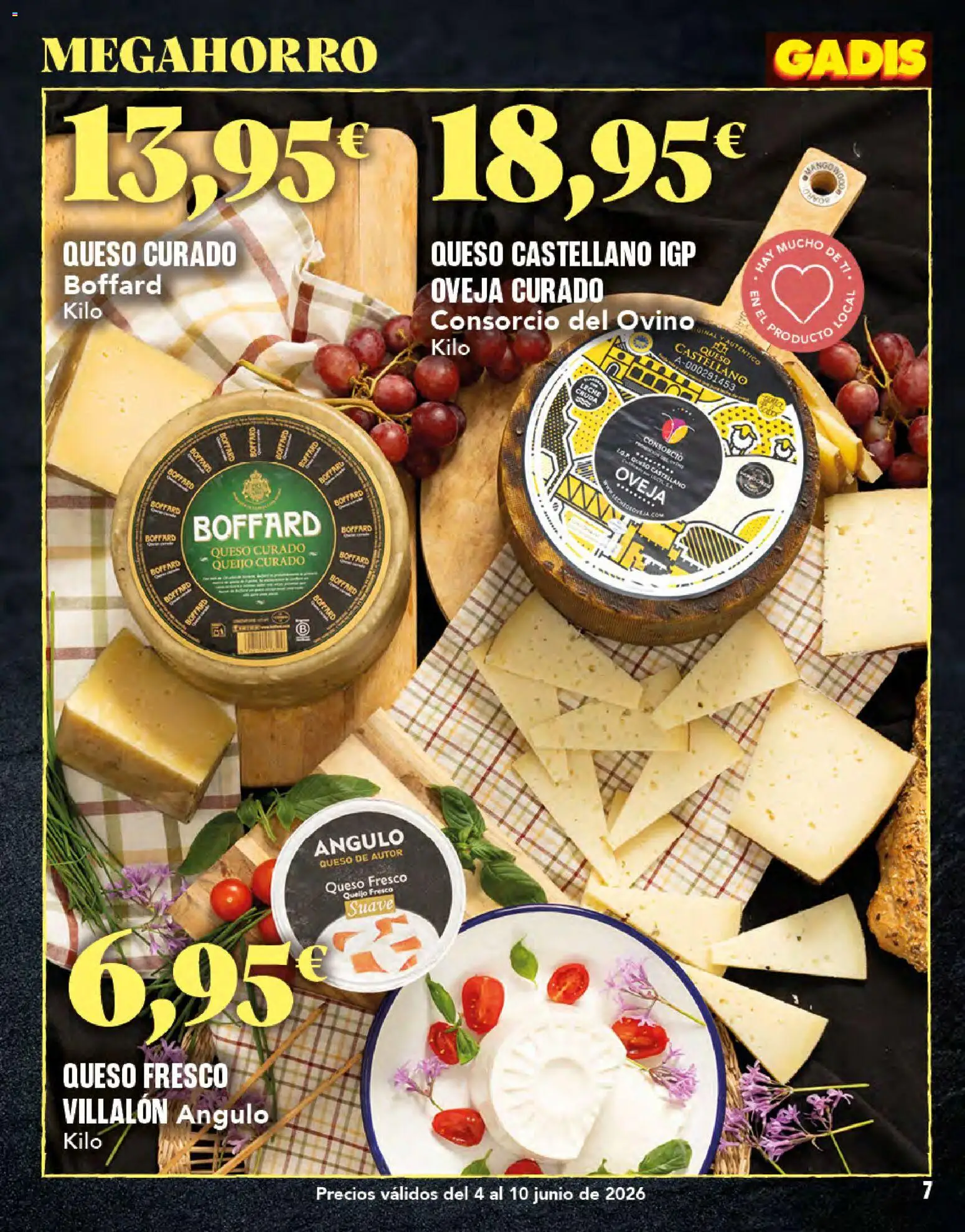 Gadis folleto │ válido desde el 04.06.2026 | Página: 7 | Productos: Queso, Queso fresco
