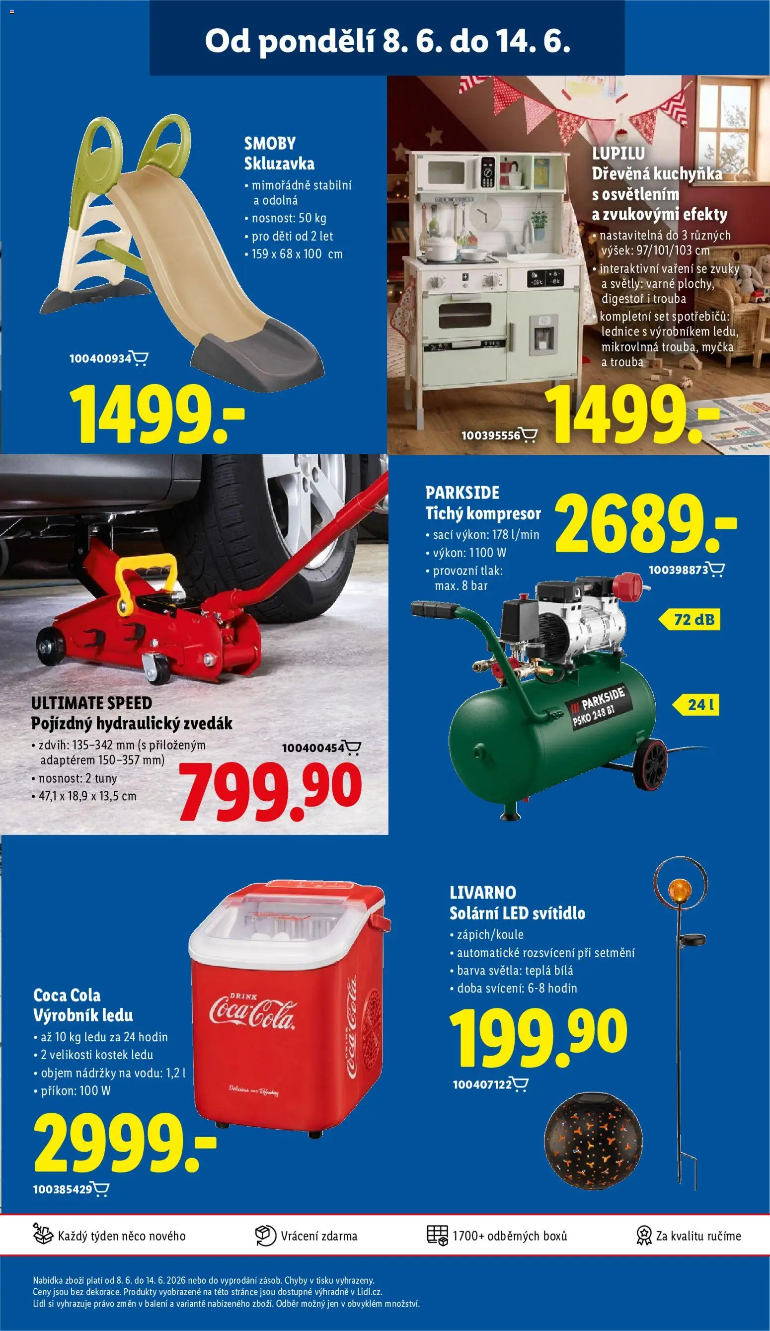 Lidl leták - Spotřební zboží od 08.06.2026 | Strana: 31 | Produkty: Dřevěná kuchyňka, Myčka, Hydraulický zvedák, Ultimate Speed