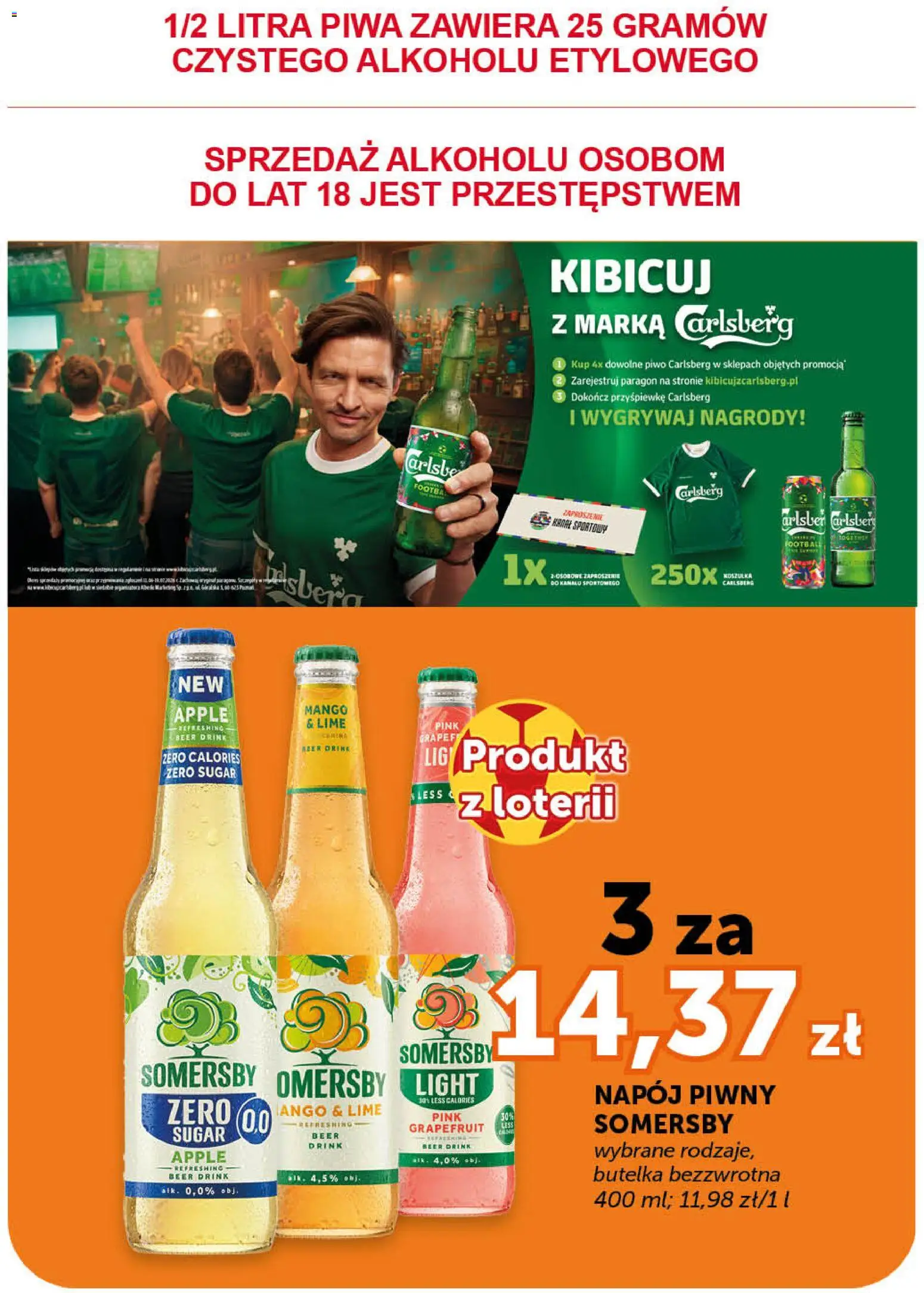 Euro Sklep gazetka - Market od 25.06.2026 | Strona: 16 | Produkty: Mango, Piwo Carlsberg, Piwo, Somersby