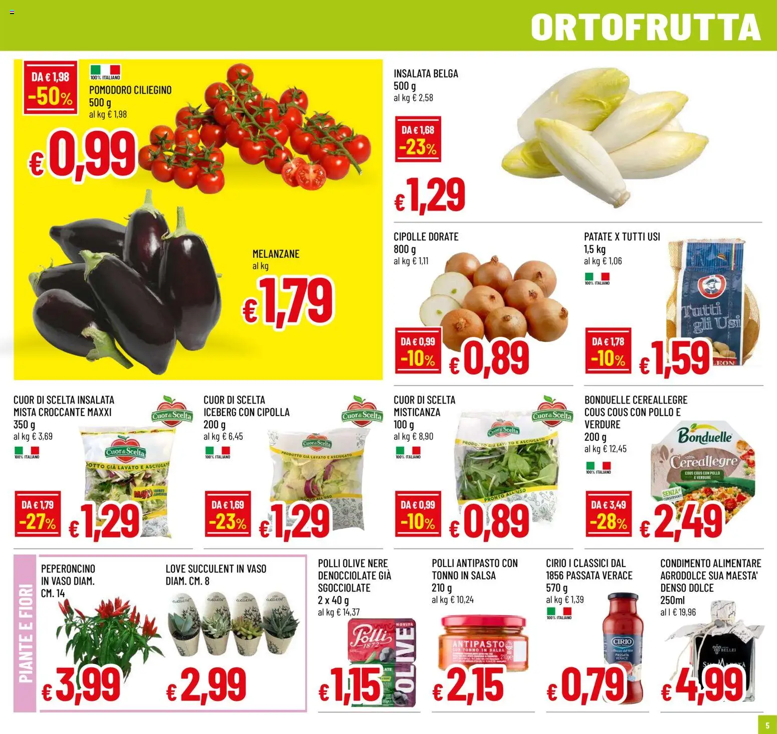 Volantino Galassia del 02/07/2026 | Pagina: 5 | Prodotti: Pollo, Insalata, Cipolle, Verdure