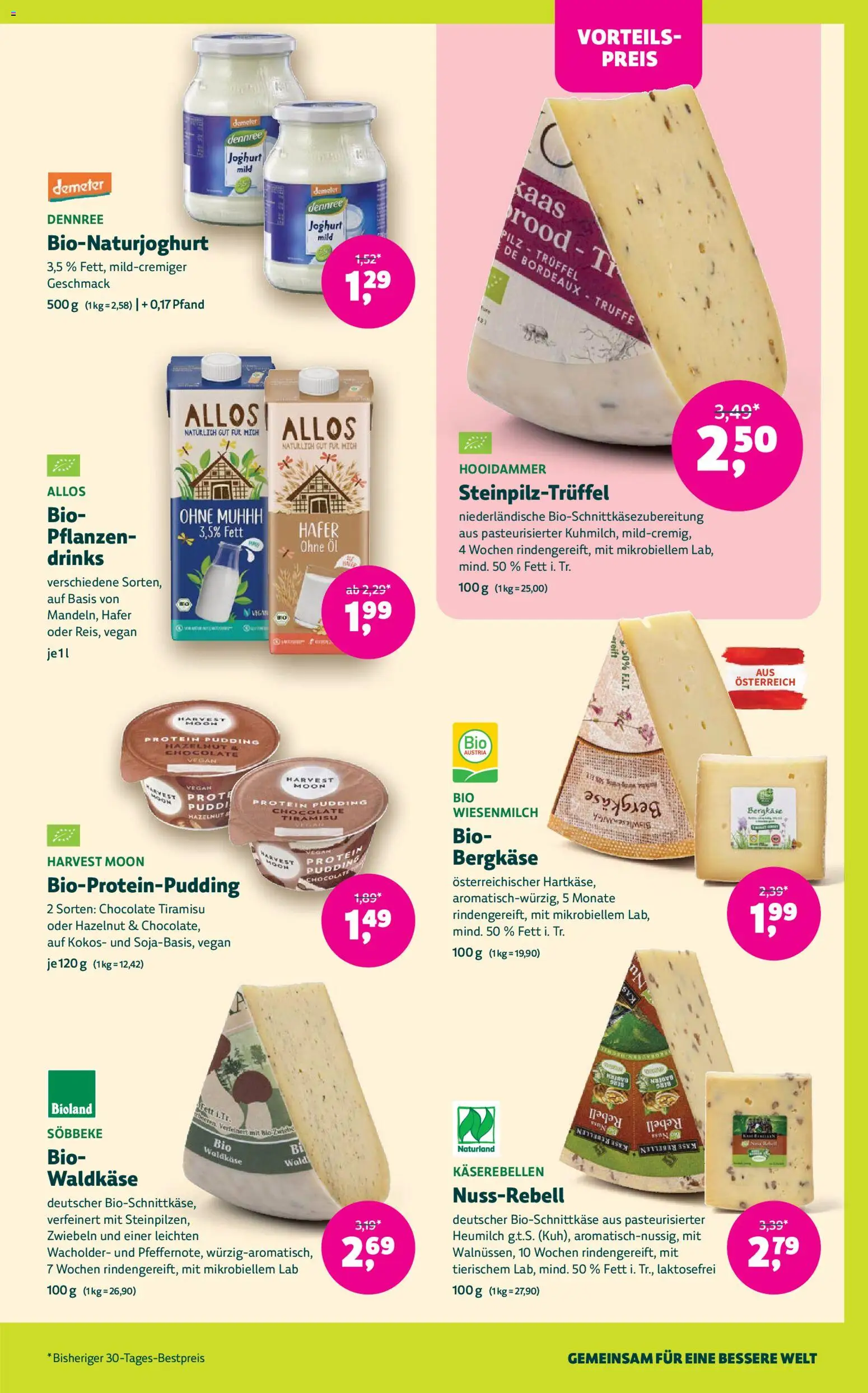 Denns BioMarkt Angebote gültig ab 07.10.2026 | Seite: 7 | Produkte: Zwiebeln, Käse, Joghurt, Öl