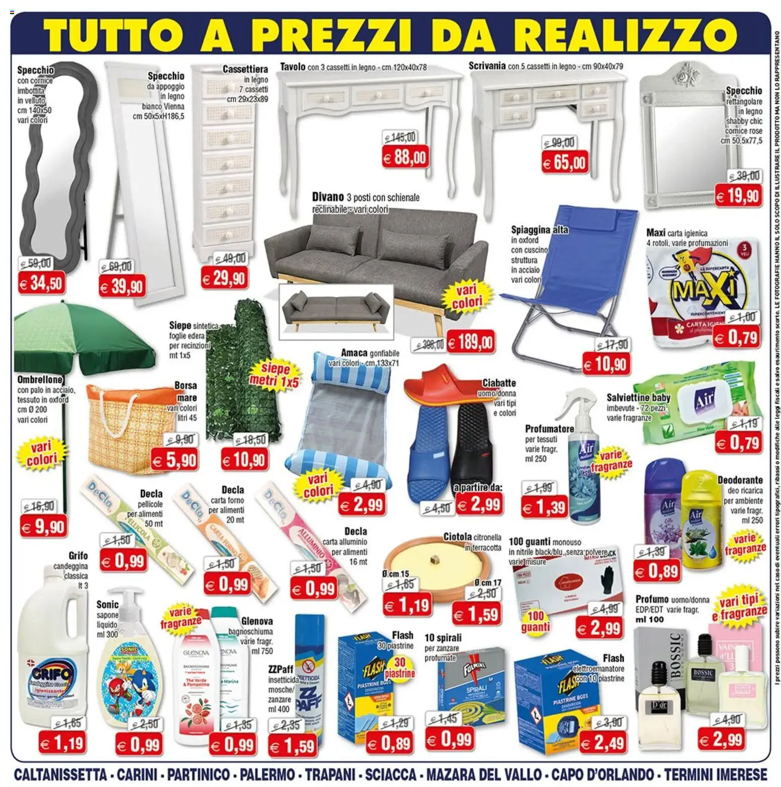 Volantino Magazzini Smart del 11.06.2026 | Pagina: 4 | Prodotti: Carta igienica, Ombrellone, Guanti, Borsa
