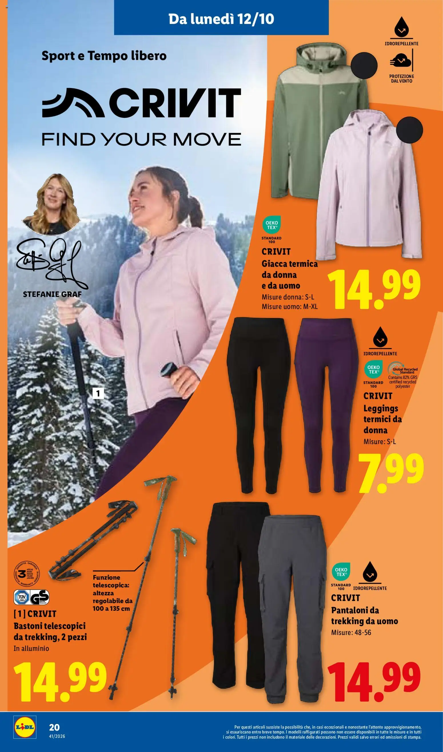 Volantino Lidl del 08/10/2026 | Pagina: 40 | Prodotti: Giacca, Pantaloni, Leggings, Leggings termici