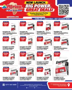 Africa Cash & Carry specials catalogue – valid from 26/09/2026