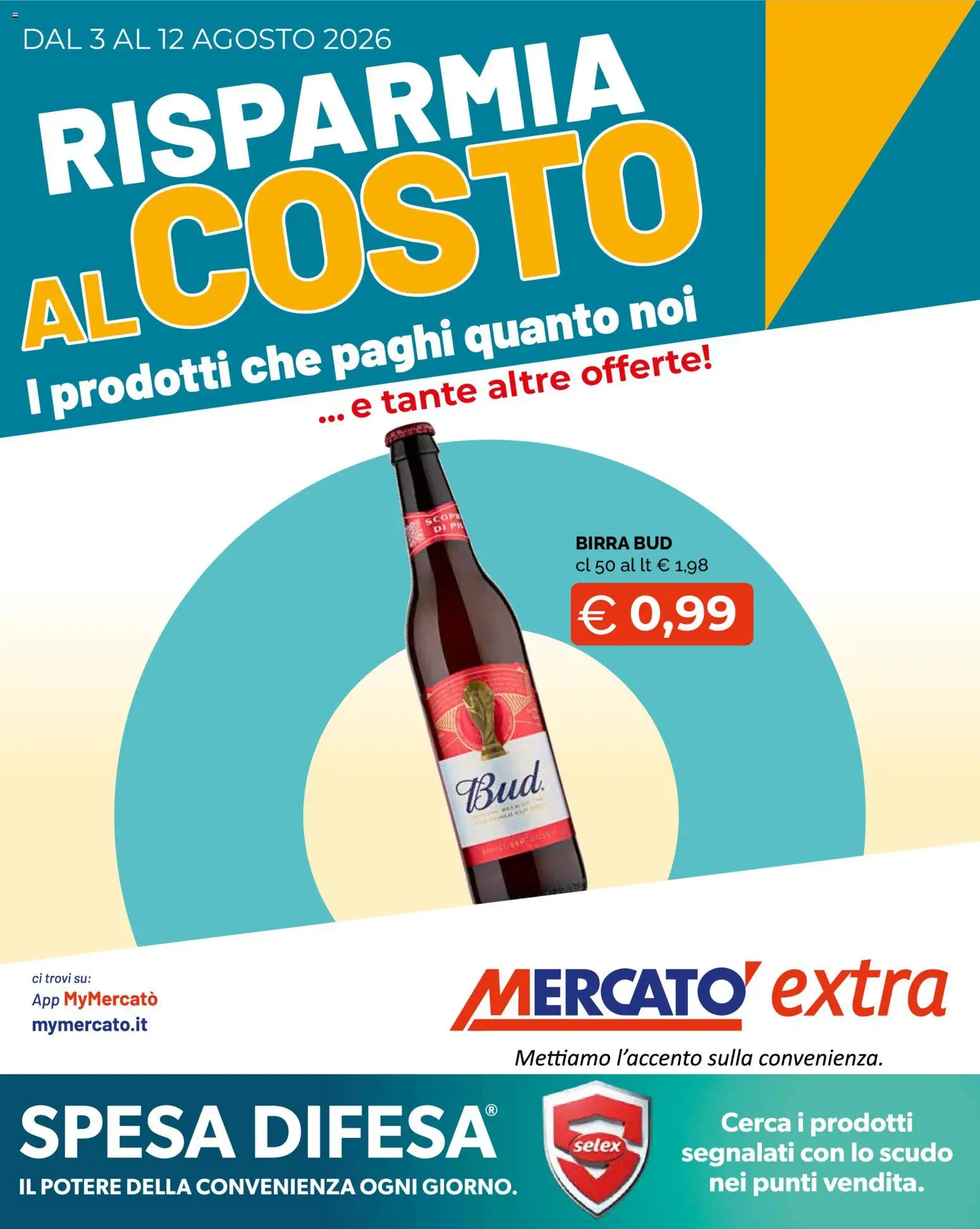 Volantino Mercatò del 03/08/2026 | Pagina: 1 | Prodotti: Birra