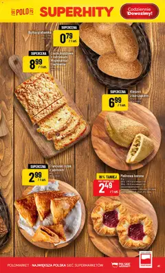 Pogląd oferty "POLOmarket gazetka" - ważna od 06.05.2026 | Strona: 41 | Produkty: Ciasto drożdżowe, Ciasto, Bułka