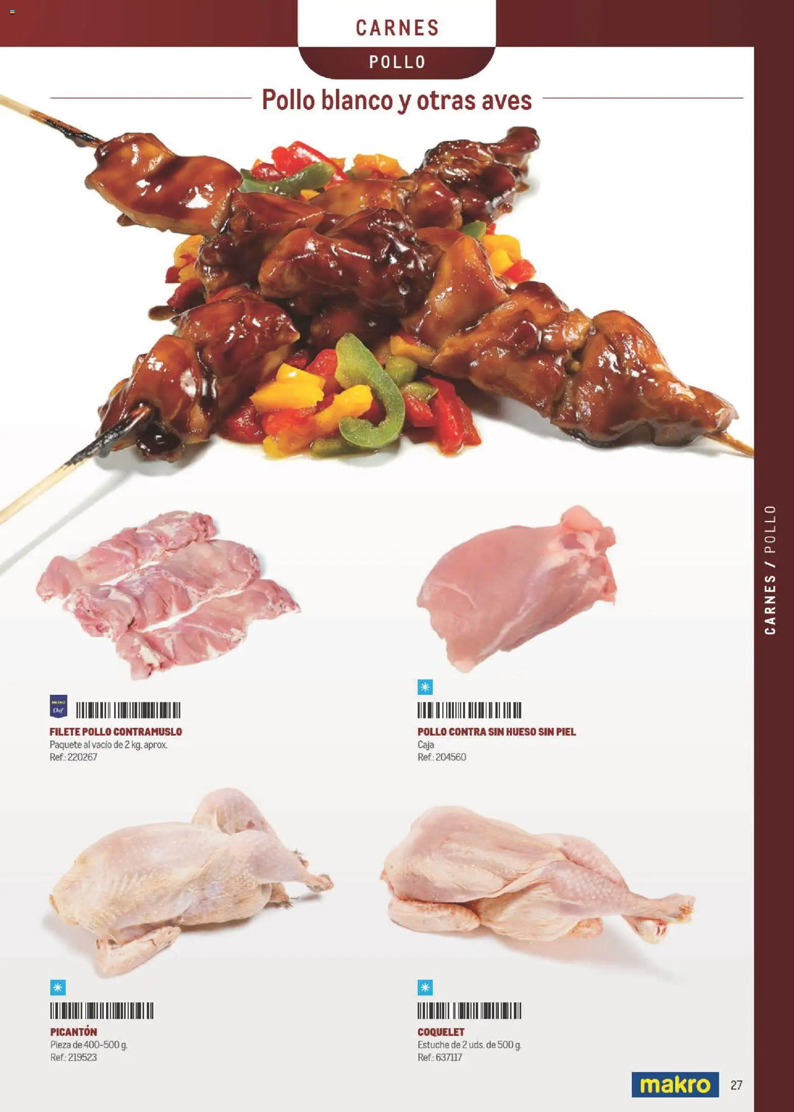 Makro Especial Carta y Menú │ válido desde el 06/07/2026 | Página: 27 | Productos: Filete, Caja