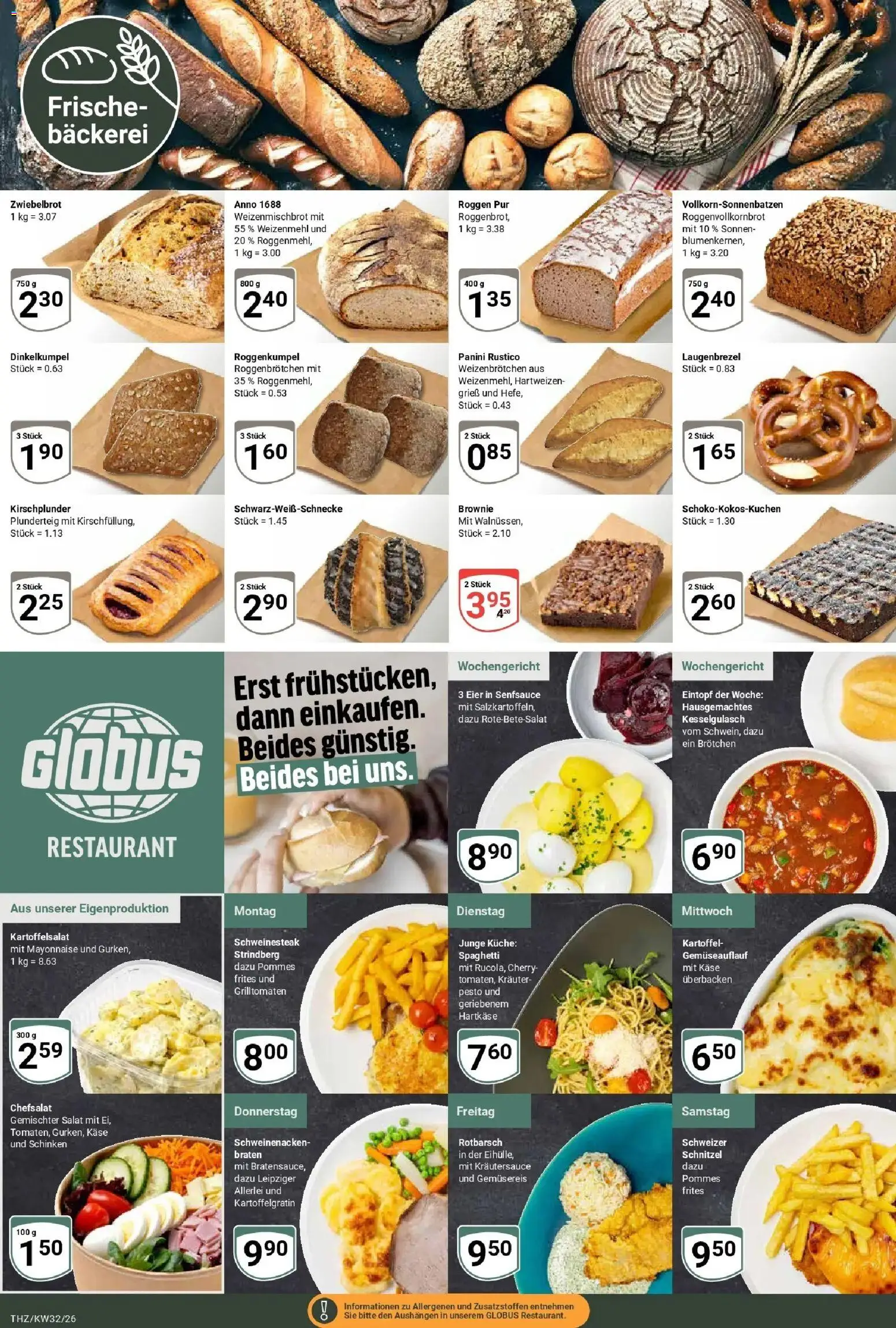Globus Prospekt Zeitz (ab 03.08.2026) » Angebote online | Seite: 7 | Produkte: Pommes, Schweinenacken, Schinken, Salat