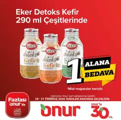 29 Temmuz 2026 tarihinden itibaren geçerli olan Onur Market kataloğu önizlemesi