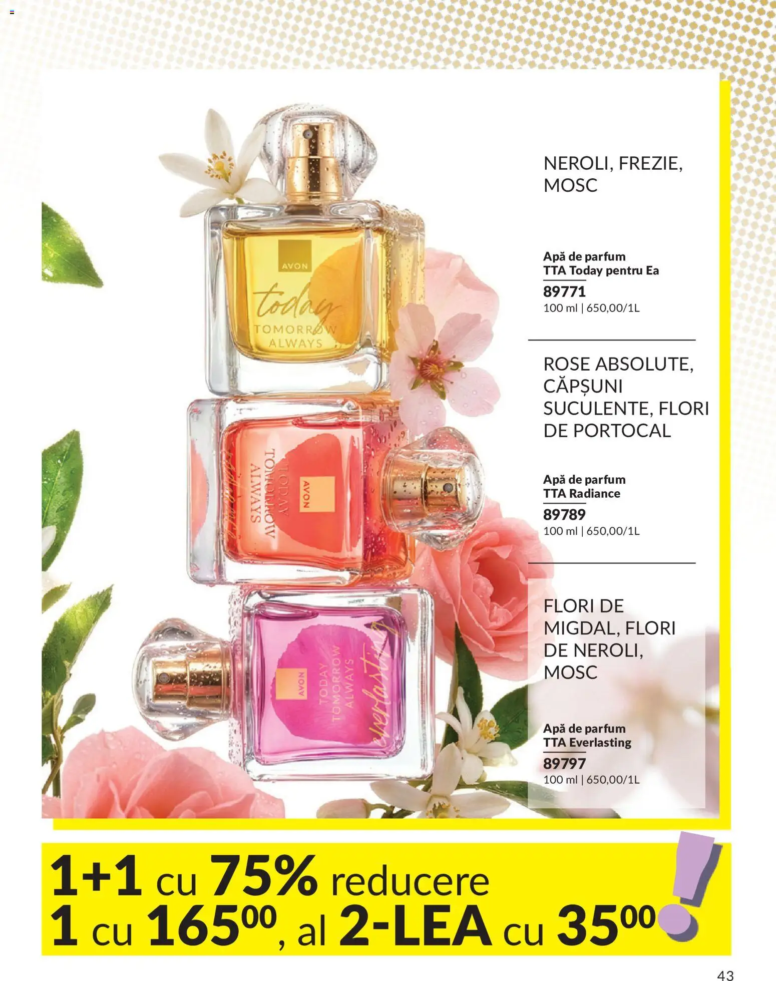 Noul catalog Avon – valabil de la 09.07.2026 | Pagină: 43 | Produse: Apă de parfum, Parfum, Căpșuni, Apă