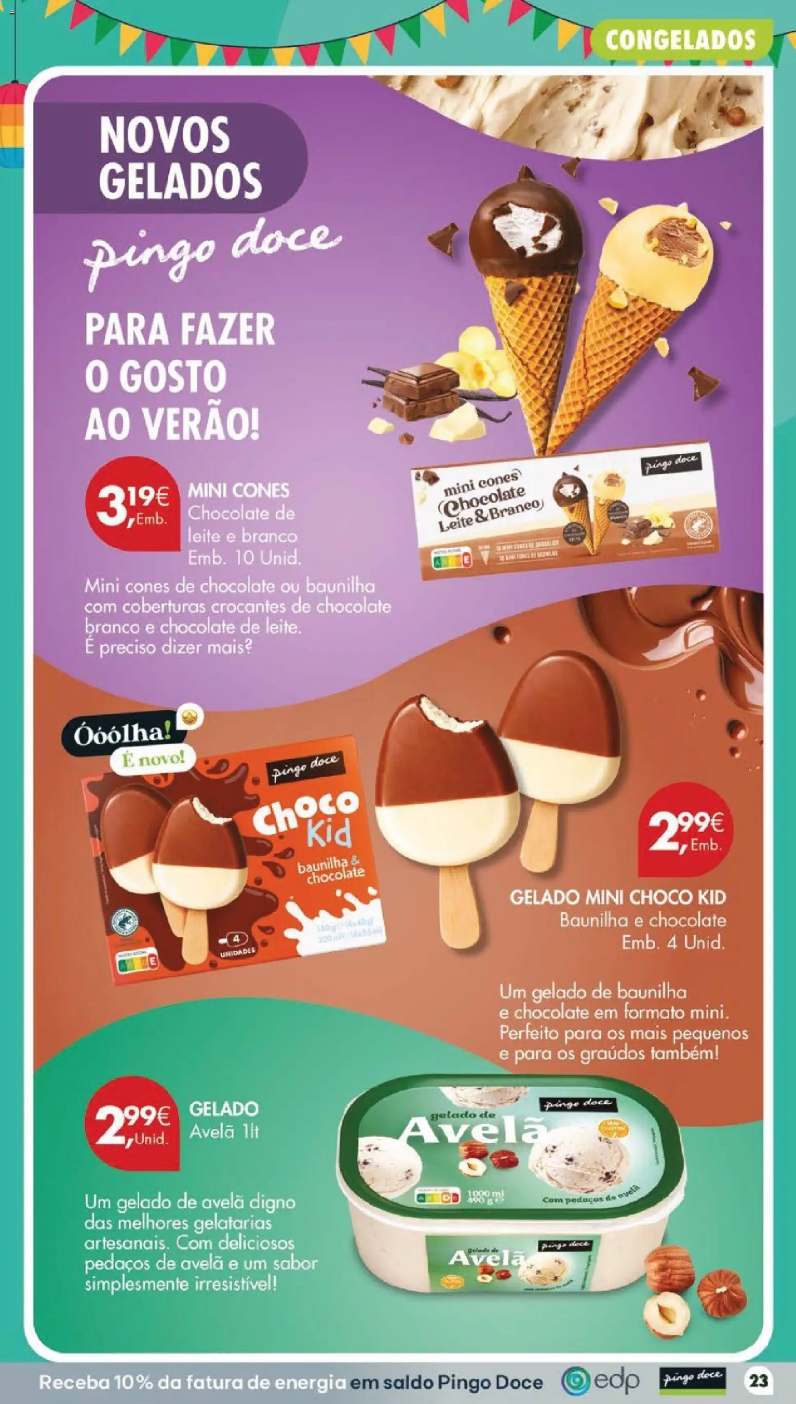 Pingo Doce folheto │ válido de 16.06.2026 | Página: 25 | Produtos: Gelado, Leite, Chocolate