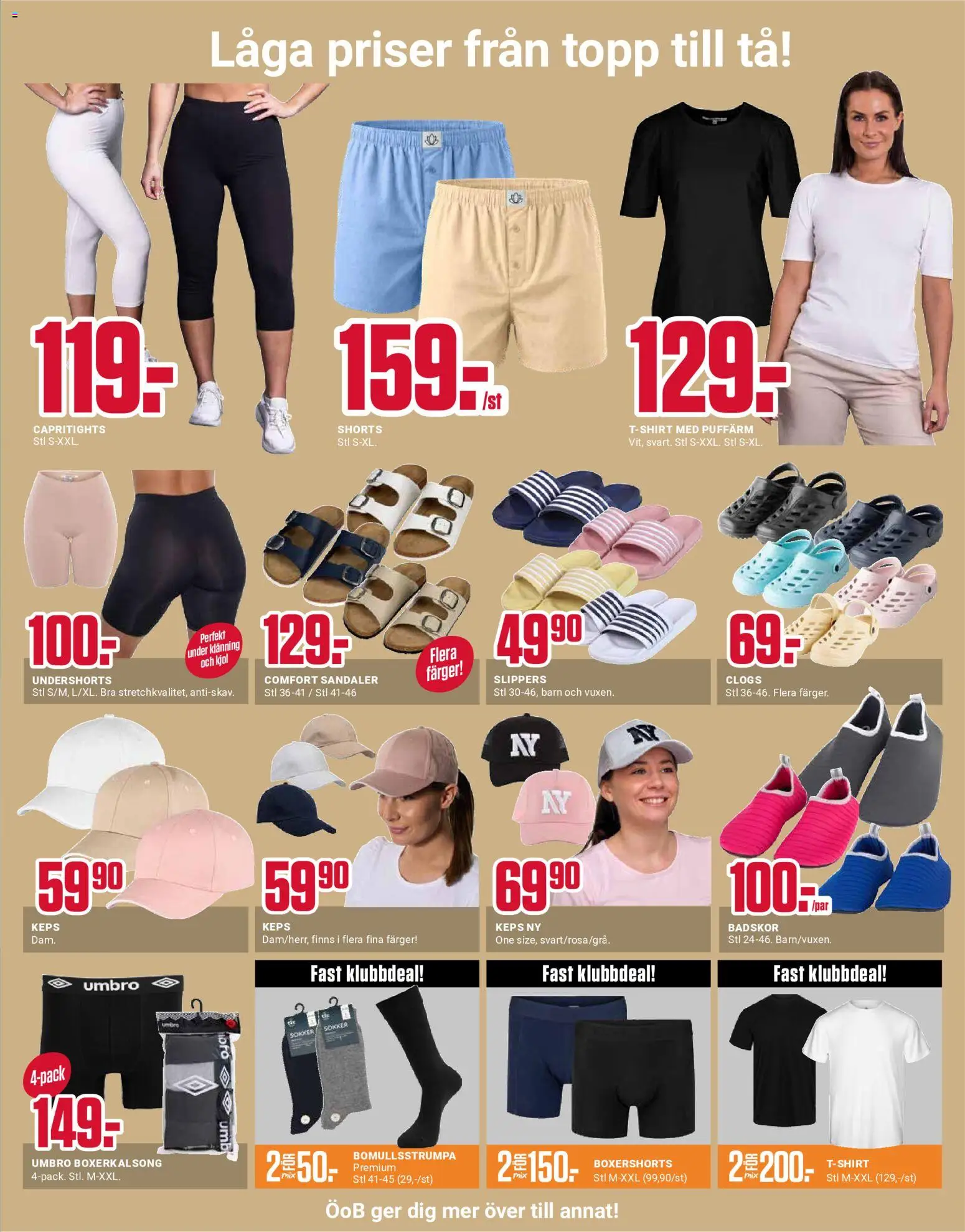 ÖoB reklamblad aktuell från 08.06.2026 | Sida: 3 | Produkter: Kjol, Topp, Shorts, Sandaler