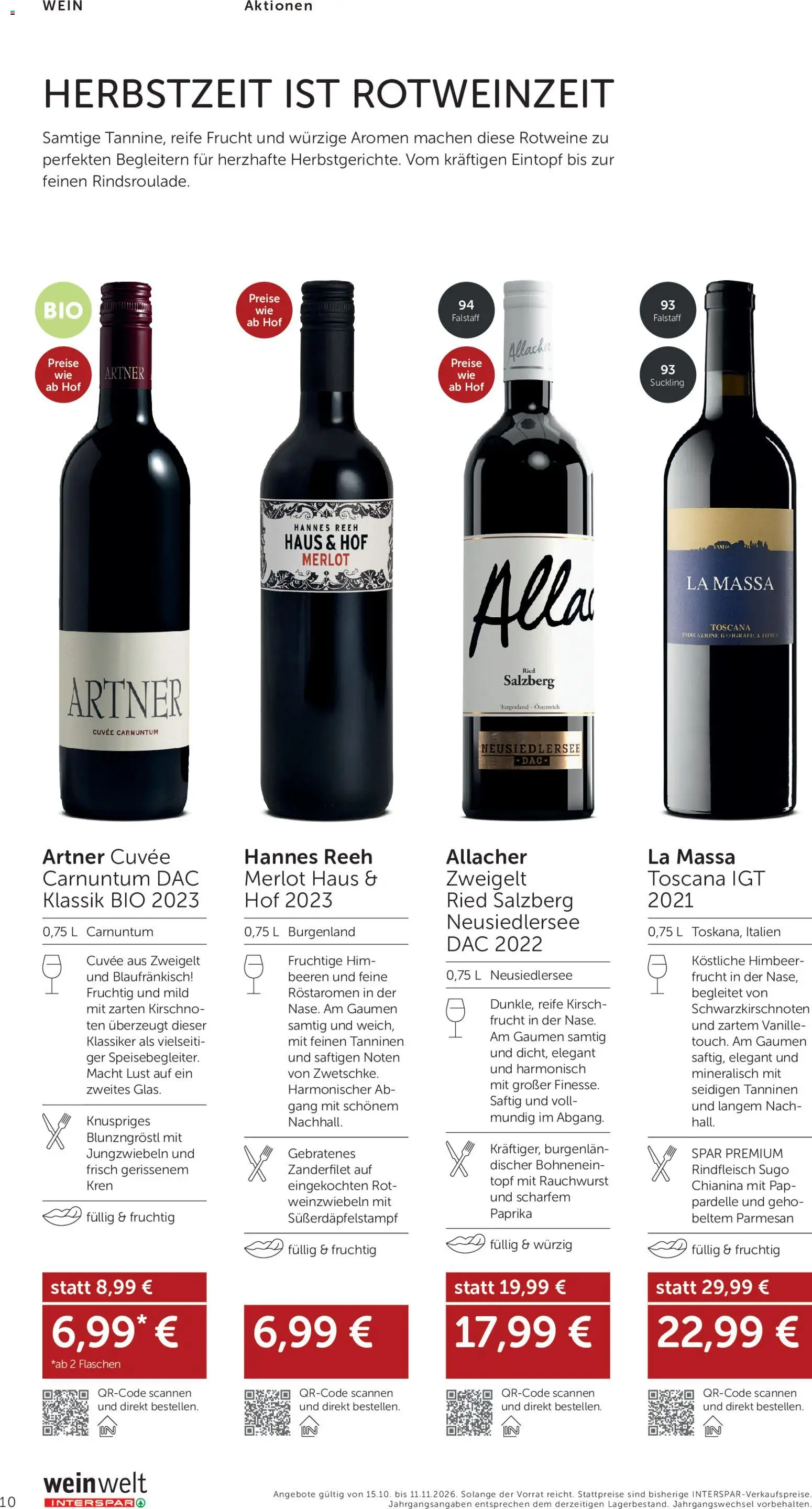 Interspar BEST -  SELLER gültig ab 15.10.2026 | Seite: 10 | Produkte: Vanille, Wein, Rindfleisch