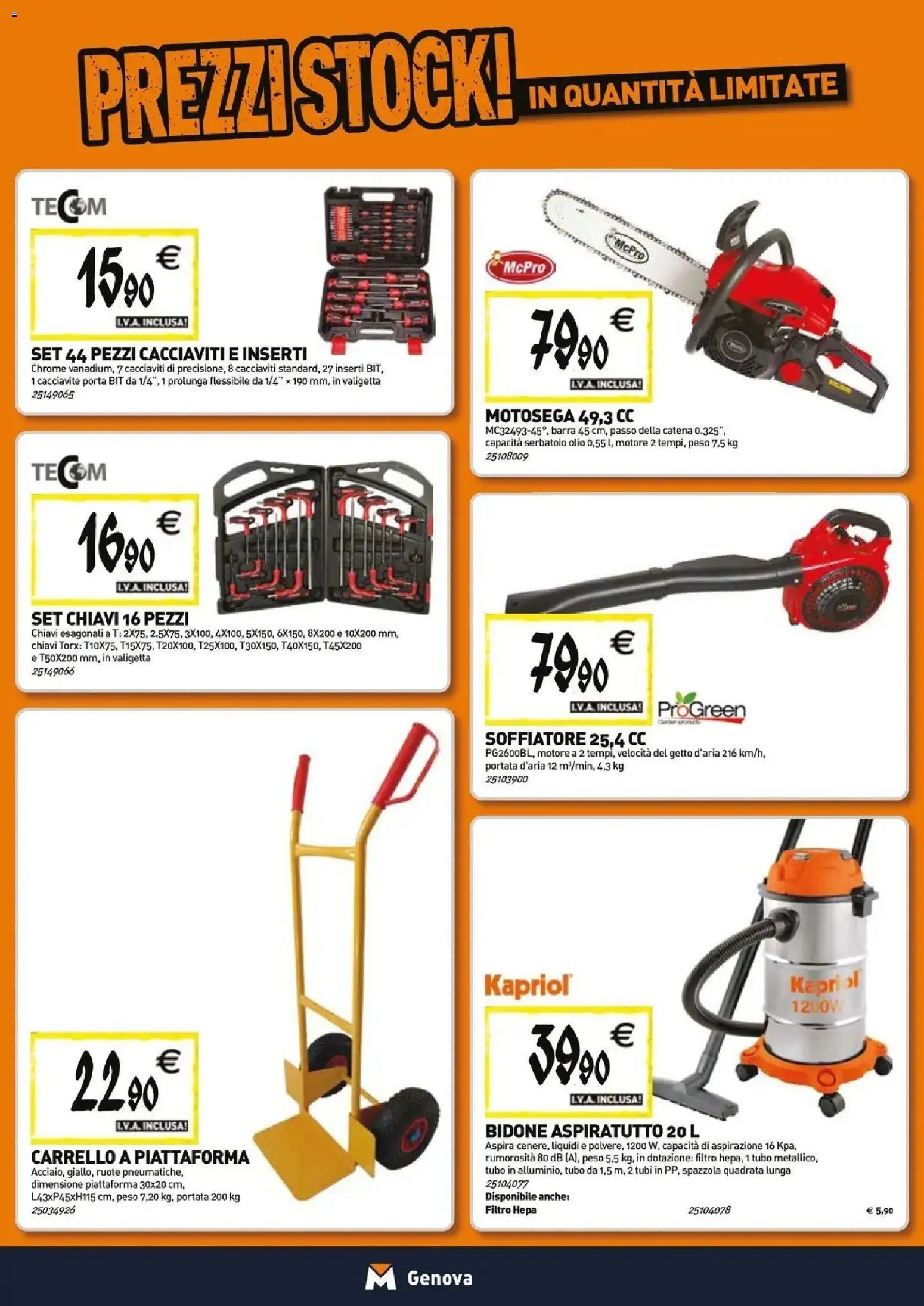 Nuovo Tecnomat catalogo dal 29/10/2026 > offerte anteprima 🛍️ | Pagina: 19 | Prodotti: Spazzola, Porta, Filtro HEPA, Motosega