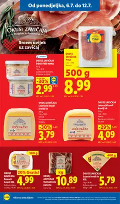 OKUSI ZAVIČAJA Pršut, Narezak 500 g - Pregled kataloga iz trgovine Lidl, vrijedi od 06.07.2026 | Stranica: 6