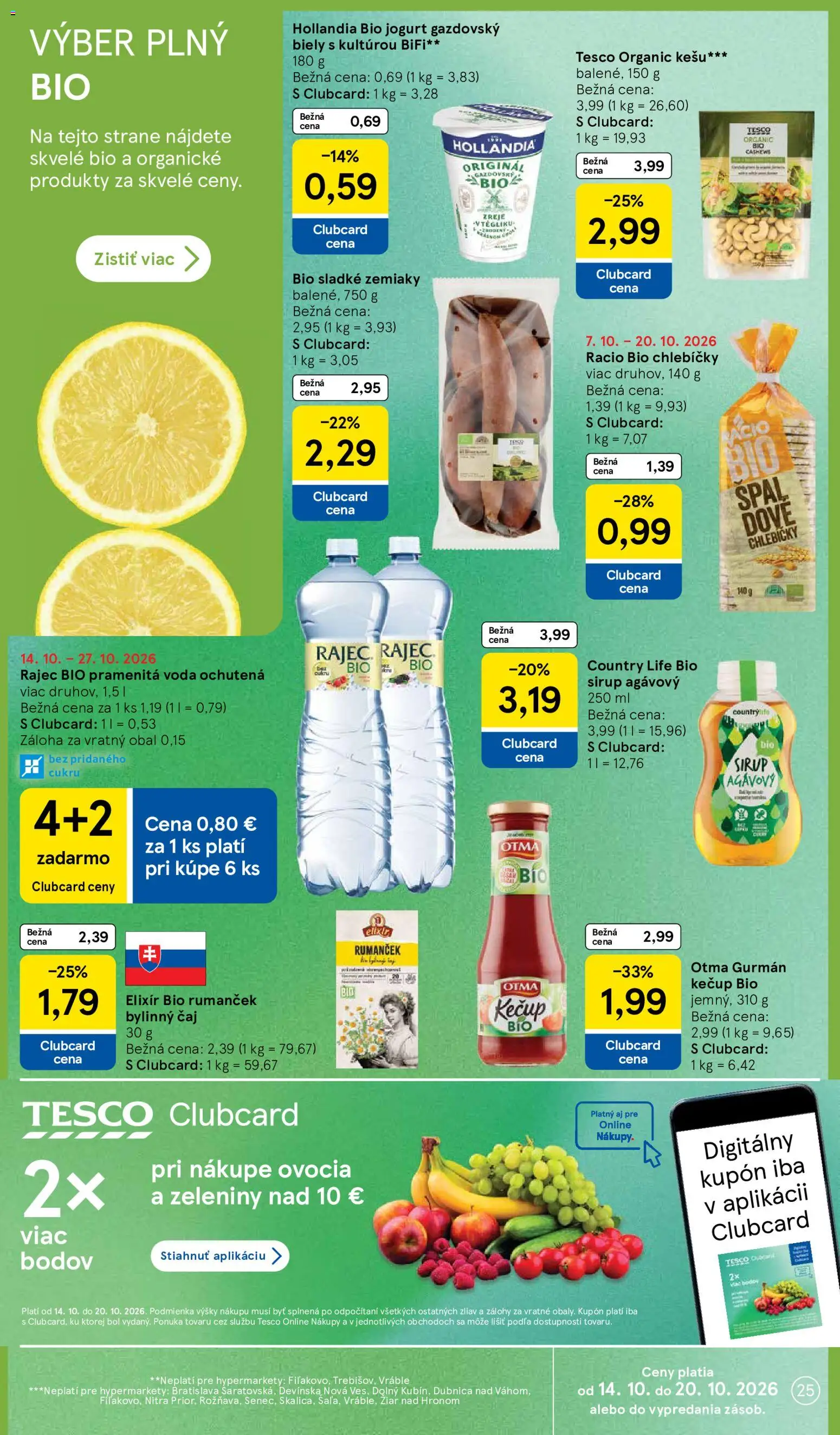 Nové Tesco akcie – leták je platný od 14.10.2026 | Strana: 25