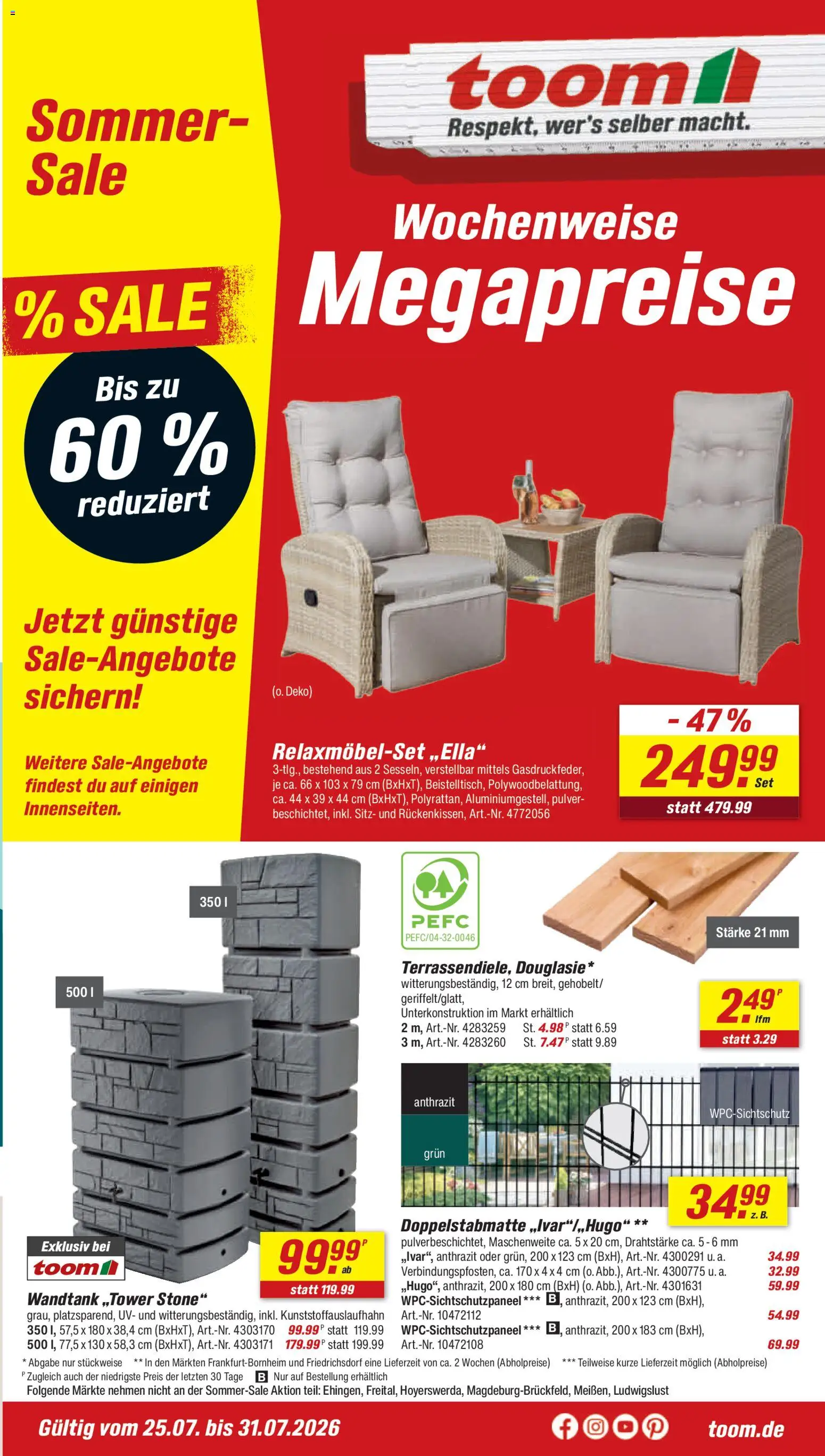 Toom Baumarkt Prospekt – gültig ab 25.07.2026 | Seite: 1
