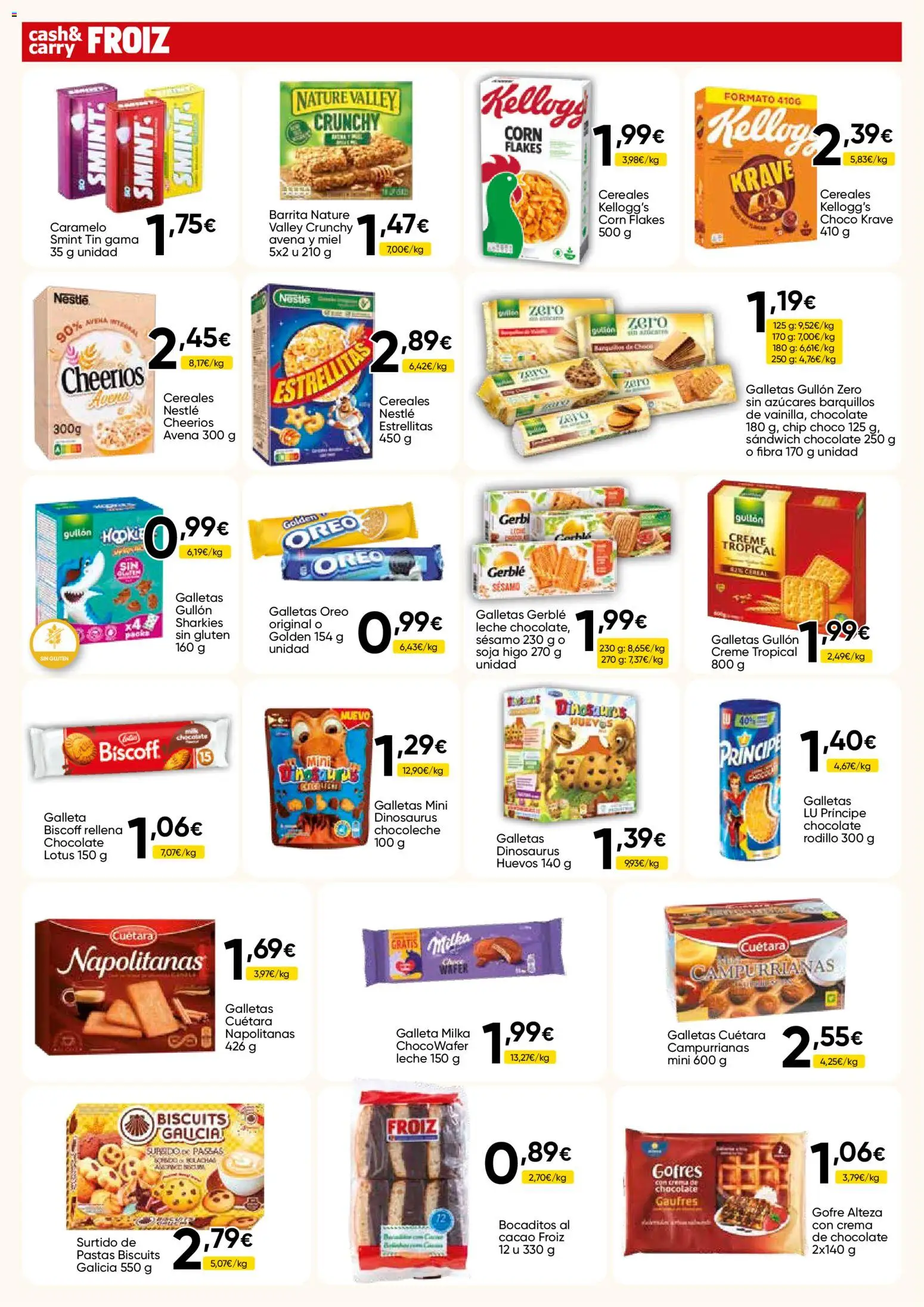 Froiz - Folleto Cash │ válido desde el 30/09/2026 | Página: 4 | Productos: Oreo, Miel, Leche, Lotus