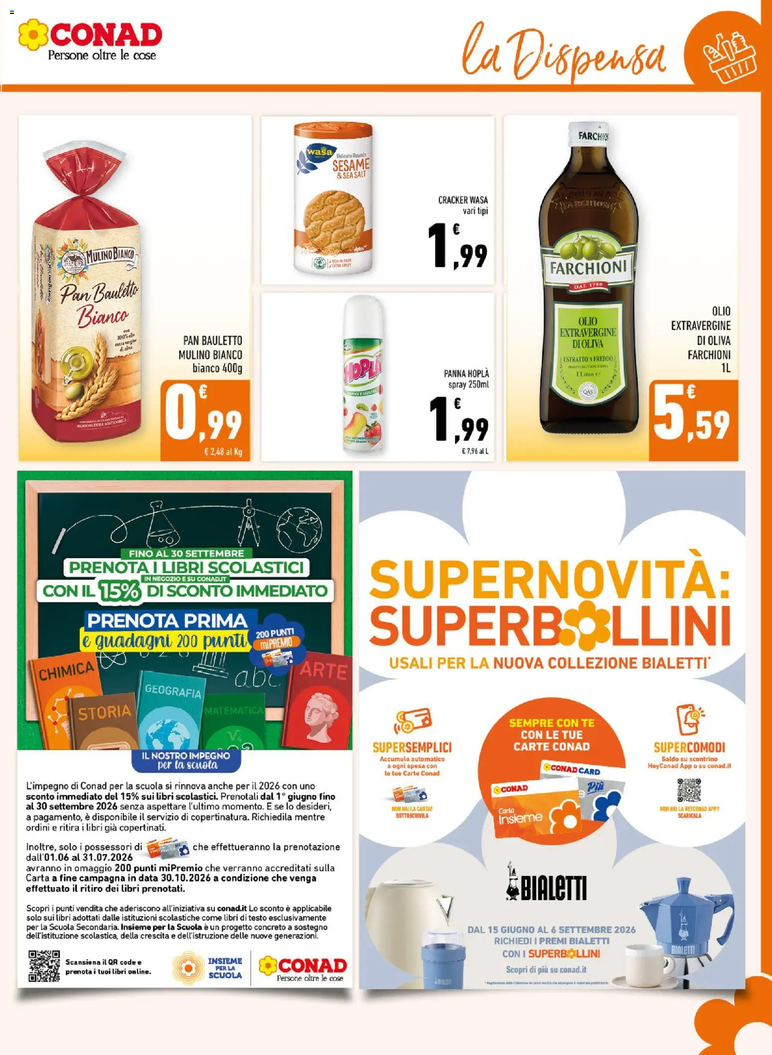 Volantino Conad del 03.06.2026 | Pagina: 13 | Prodotti: Tè, Panna, Olio, Data