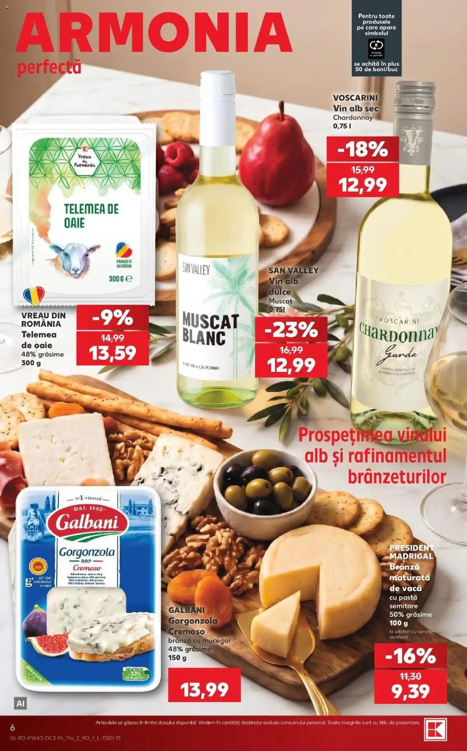 Kaufland Viseu de Sus 21.10.2026 - Revista si Oferta | Pagină: 6 | Produse: Brânză, Brânză cu mucegai, Gorgonzola, Plus