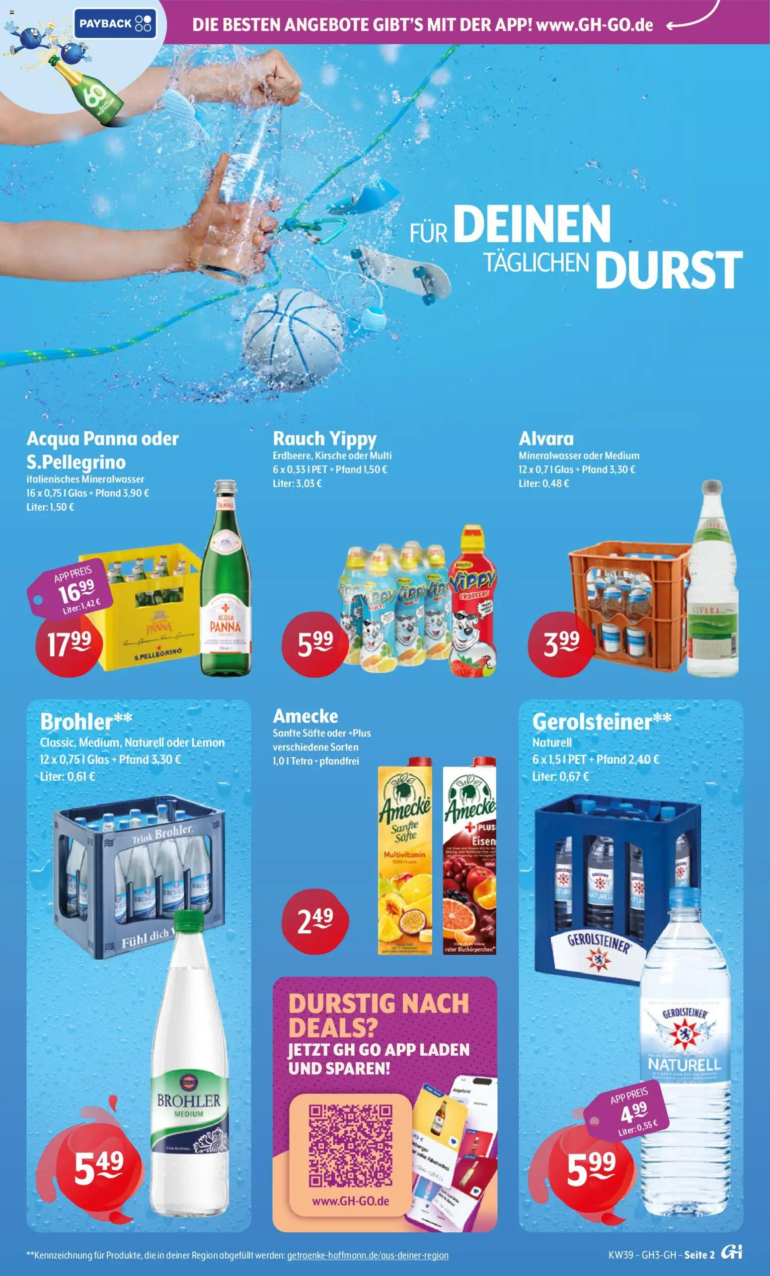 Trink und Spare Prospekt – gültig ab 21.09.2026 | Seite: 2 | Produkte: Mineralwasser, Gerolsteiner