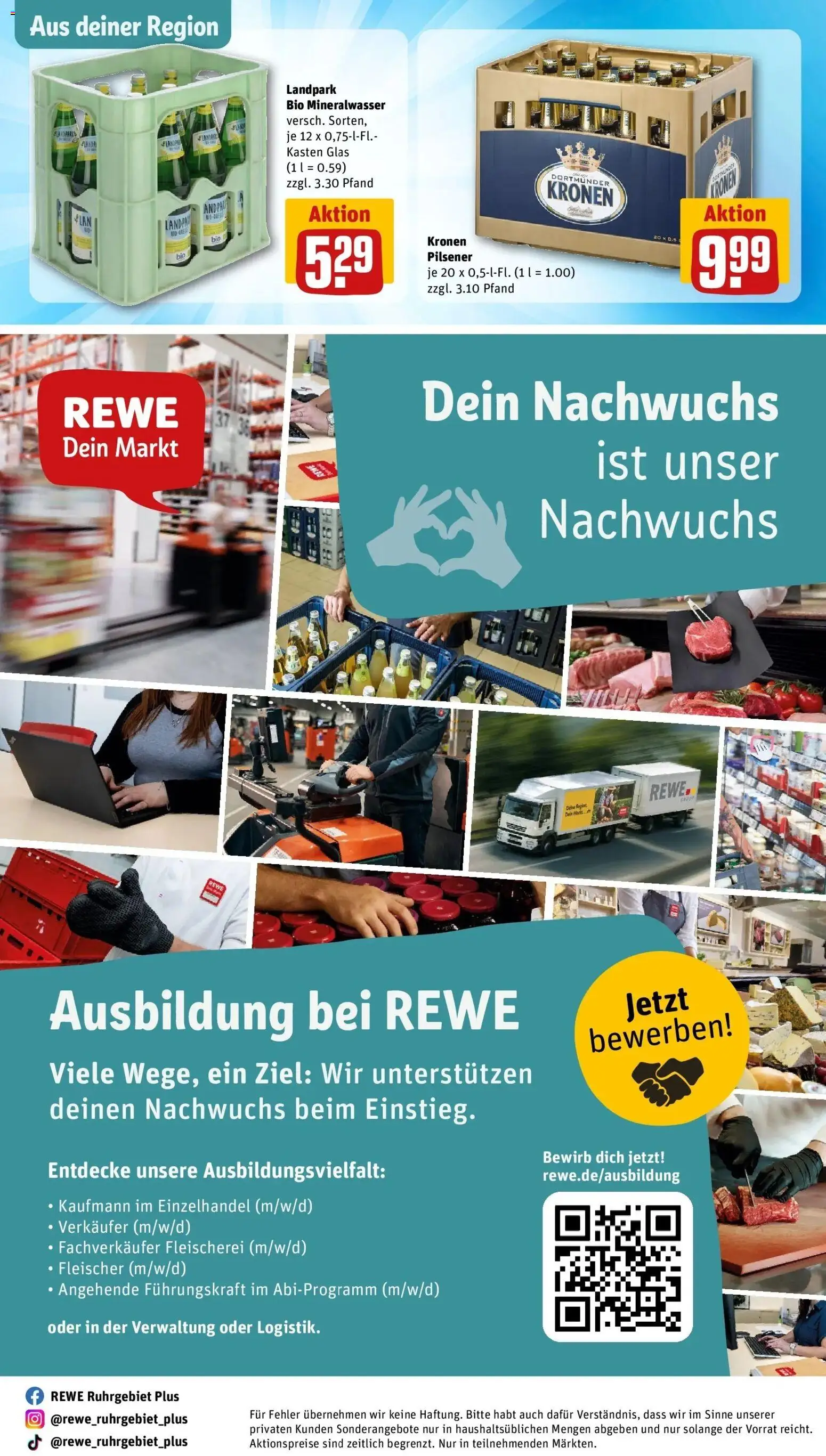 REWE Prospekt ab 10.08.2026 zum Blättern » Angebote | Seite: 33 | Produkte: Mineralwasser
