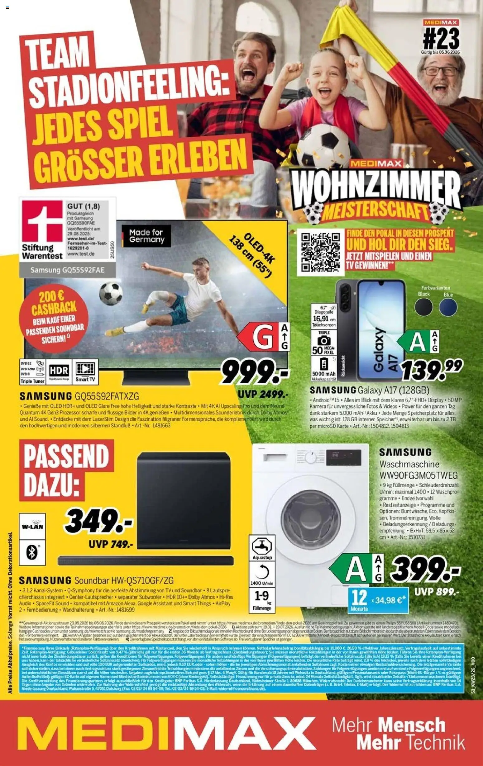 Medimax Prospekt – gültig ab 30.05.2026 | Seite: 1 | Produkte: Waschmaschine, Smart TV, Bilder, Audio