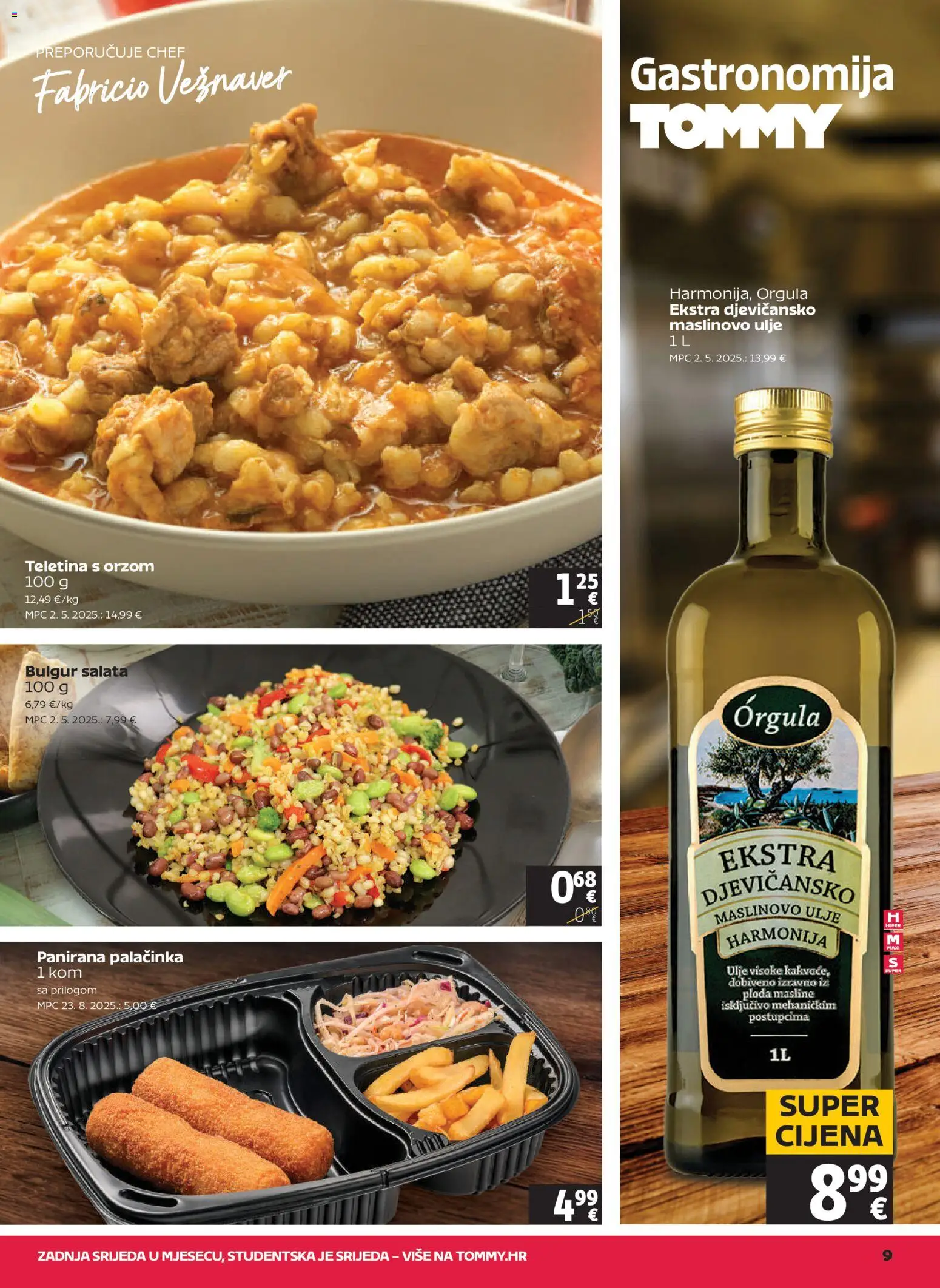 Tommy katalog | vrijedi od 18.06.2026 | Stranica: 9 | Proizvodi: Teletina, Ulje, Maslinovo ulje, Salata