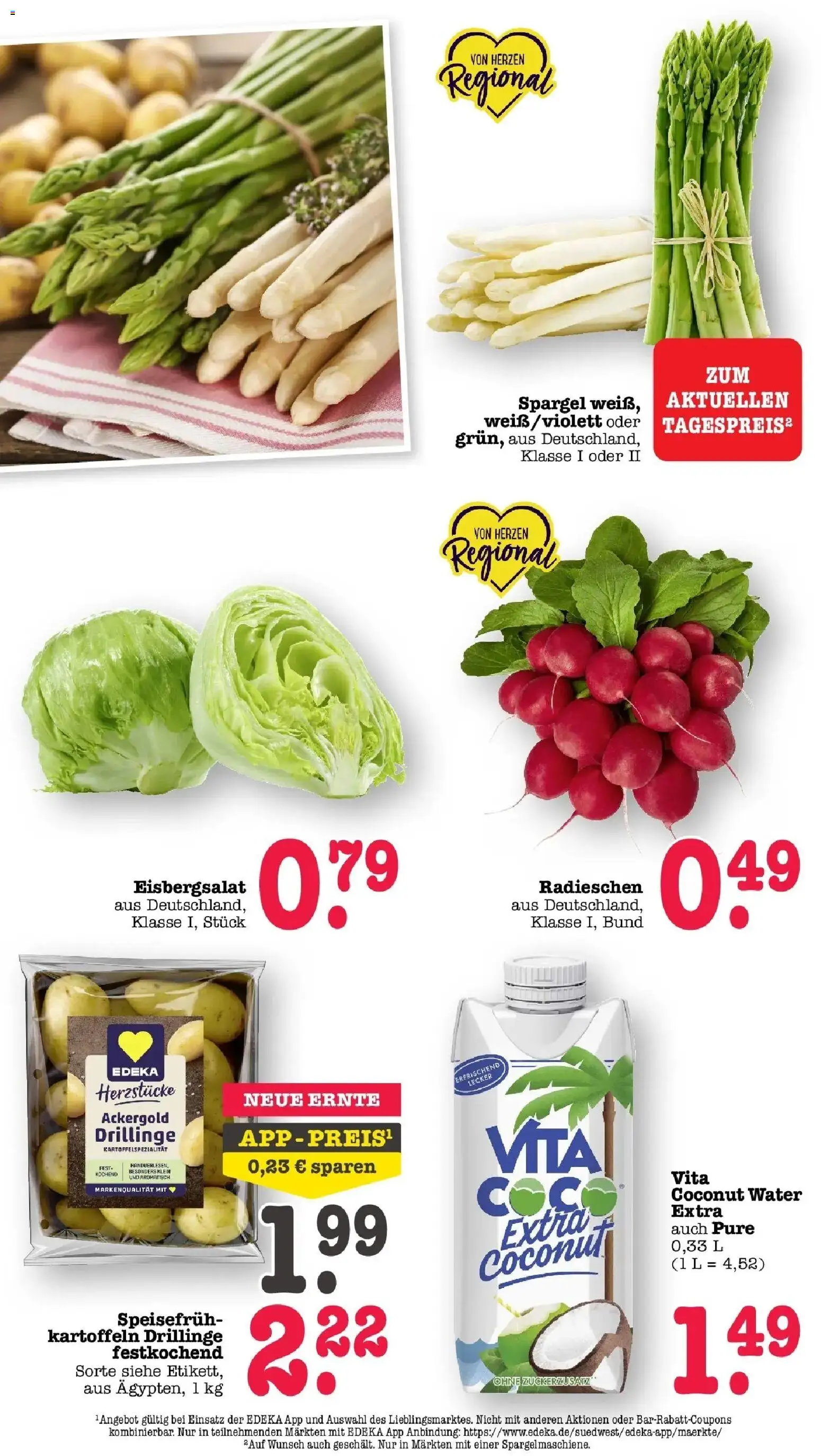 Edeka prospekt Bühlertal	 – gültig ab 10.05.2026 | Seite: 29 | Produkte: Eisbergsalat, Spargel, Kartoffeln