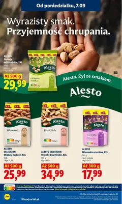 Pogląd oferty "ALESTO SELECTION Orzechy brazylijskie, XXL, Brazil Nuts" - ważna od 07.09.2026 | Strona: 50 | Produkty: Żywność, Migdały, Pistacje, Orzechy